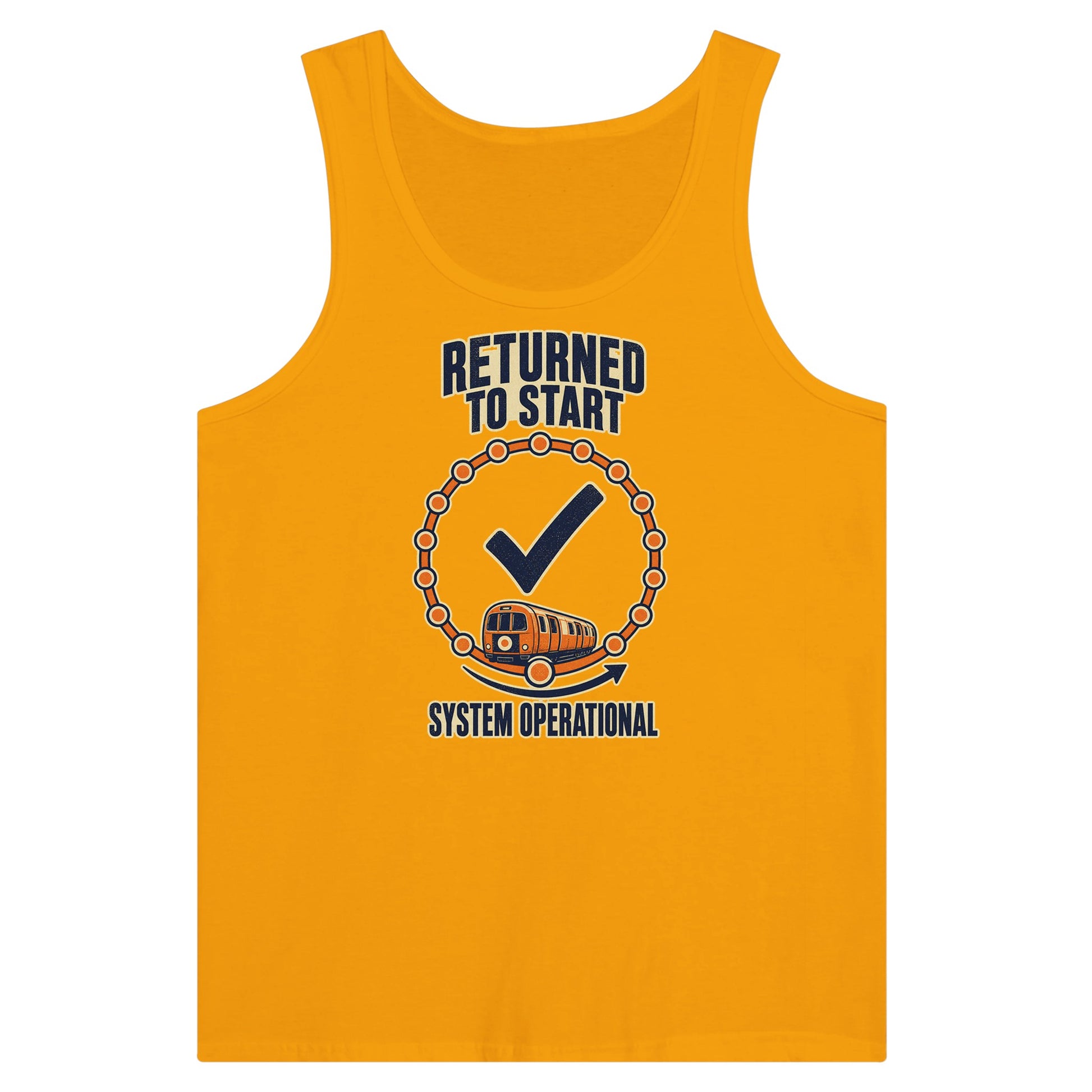 Glasgow Subway: System Operational Premium Unisex Tank Top — product view 11