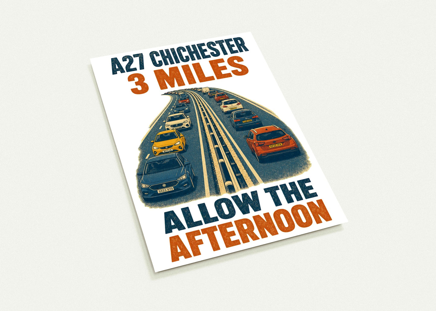 A27 Chichester – 3 Miles, Allow the Afternoon Postcard Pack — product view 3