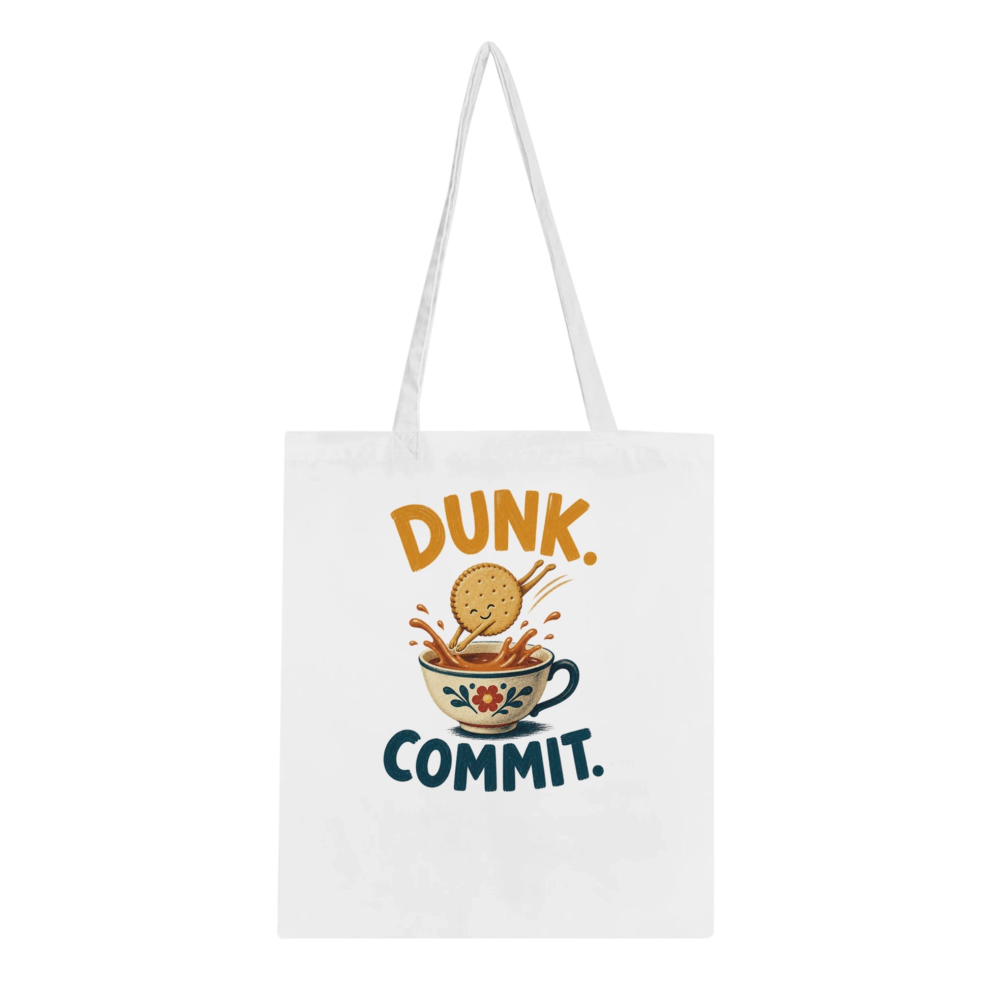 Dunk. Commit. Tea Biscuit Graphic Tote Bag — product view 1