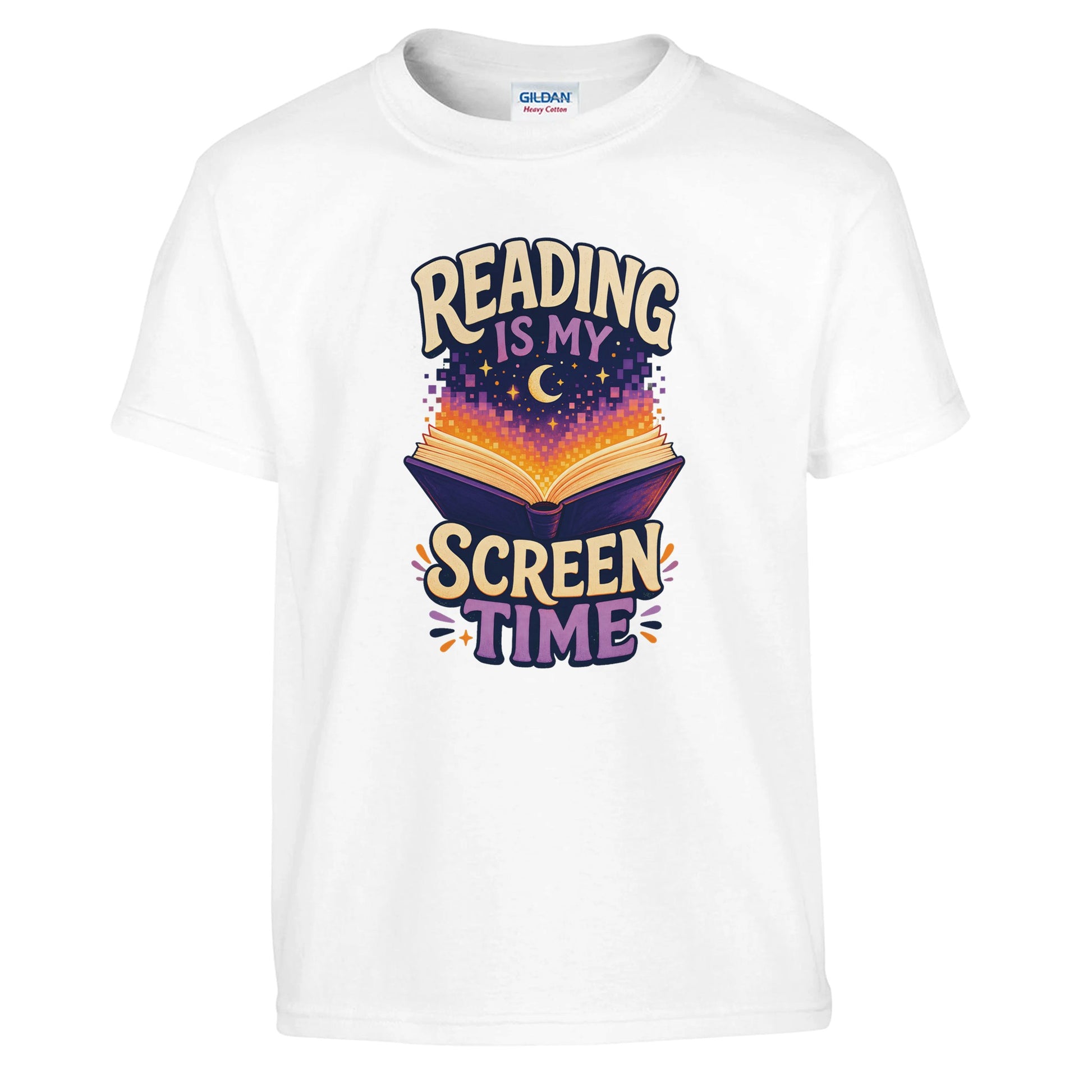 Reading Is My Screen Time Book Graphic Kids' T-shirt — product view 1