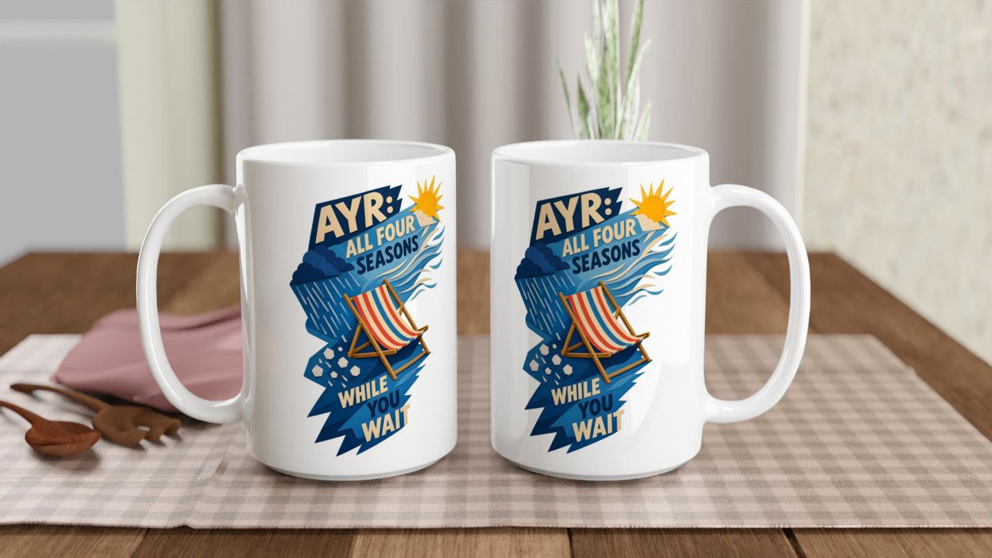 Ayr: All Four Seasons While You Wait Large Mug — product view 5