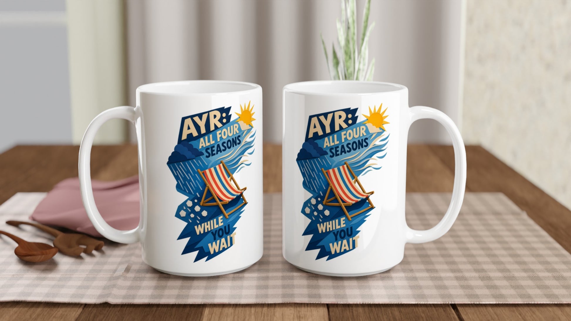 Ayr: All Four Seasons While You Wait Large Mug — product view 5
