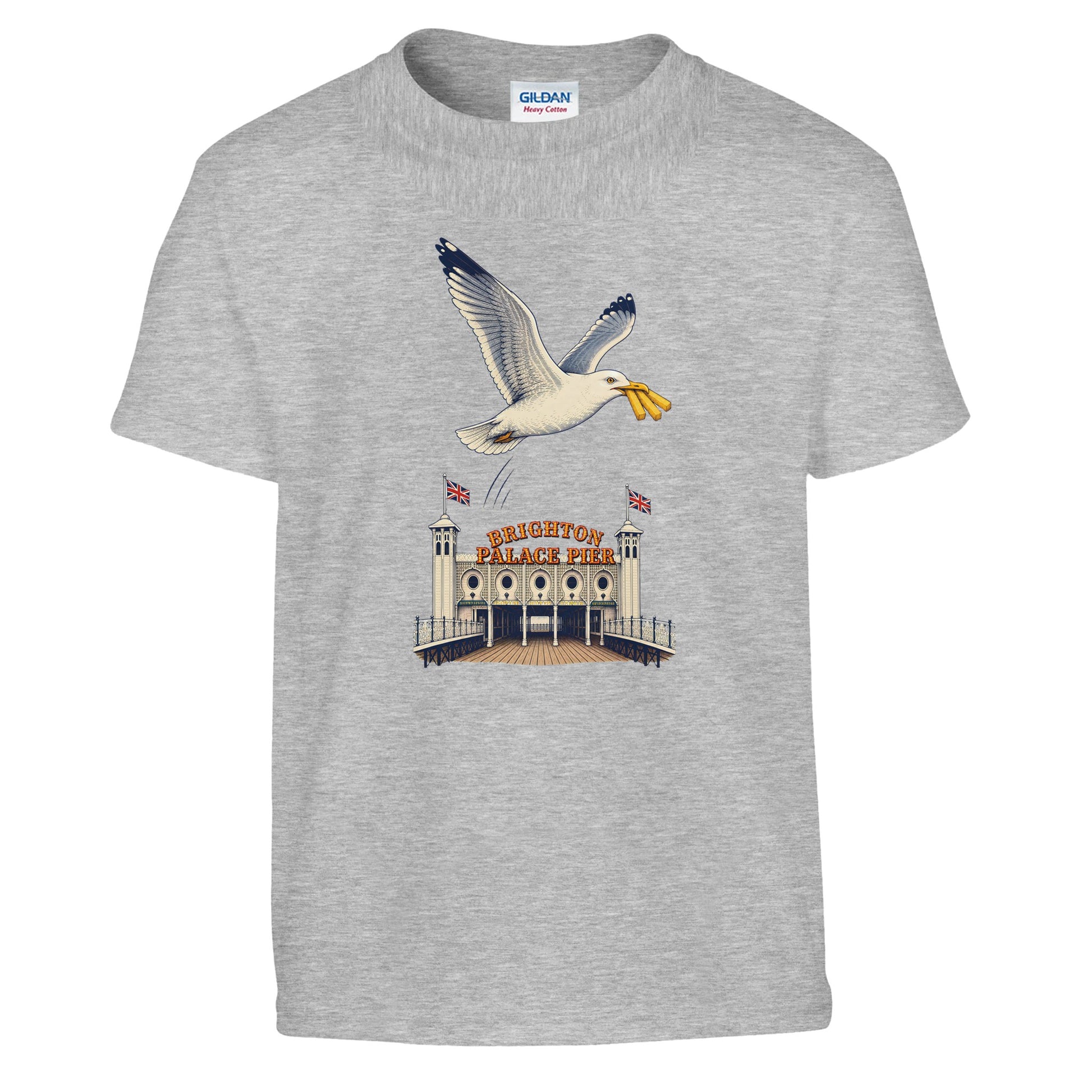 Brighton Palace Pier Chip Heist Kids' T-shirt — product view 4