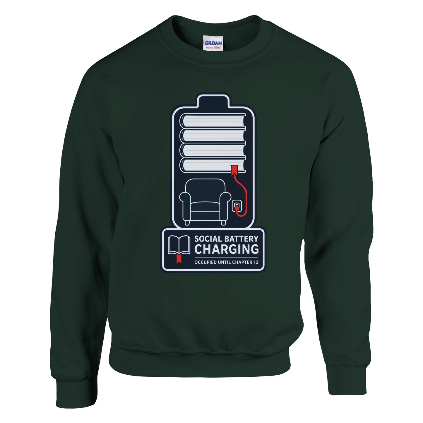 Social Battery Charging Sweatshirt — product view 4