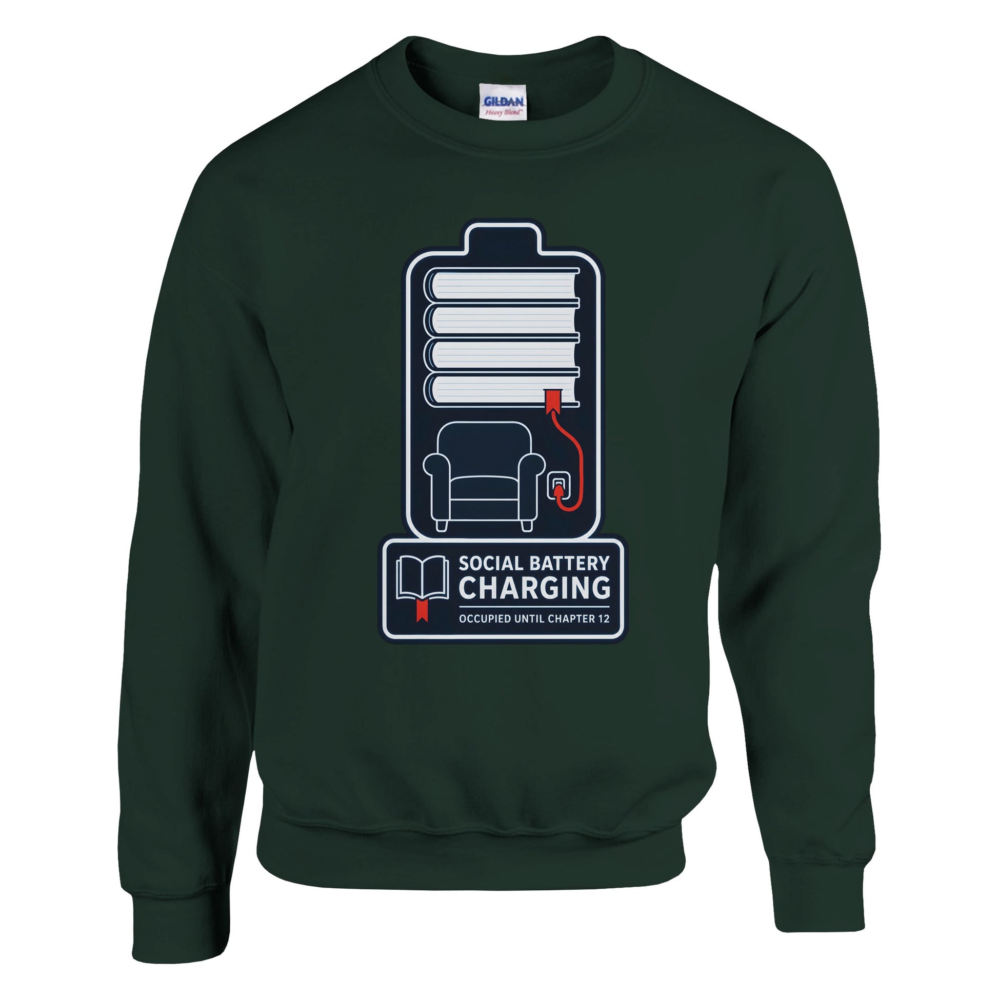 Social Battery Charging Sweatshirt — product view 4