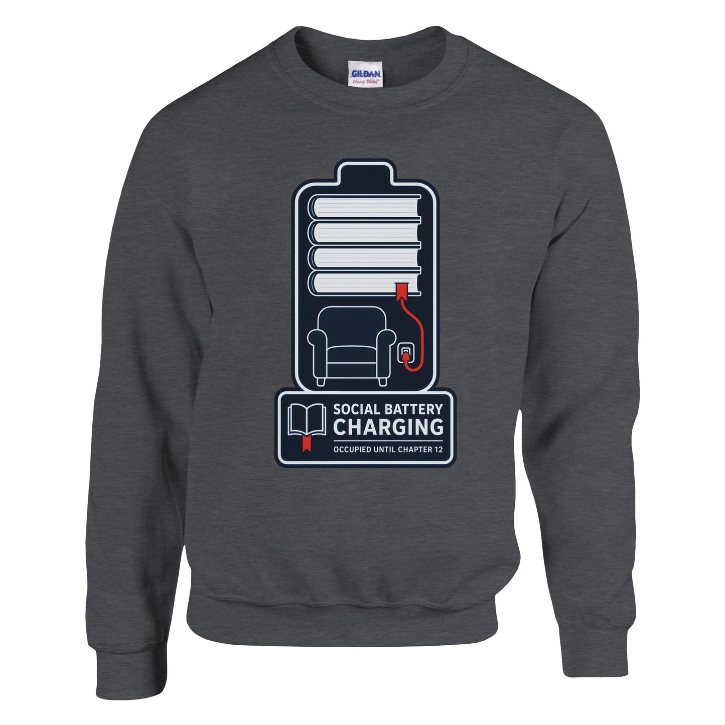 Social Battery Charging Sweatshirt — product view 10