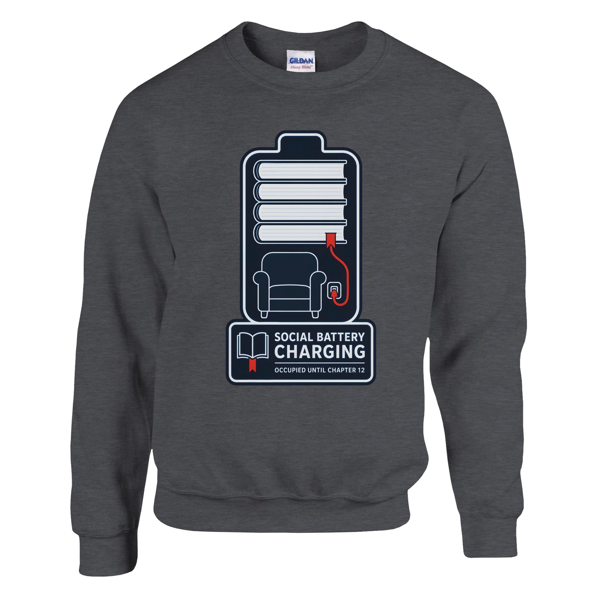 Social Battery Charging Sweatshirt — product view 10