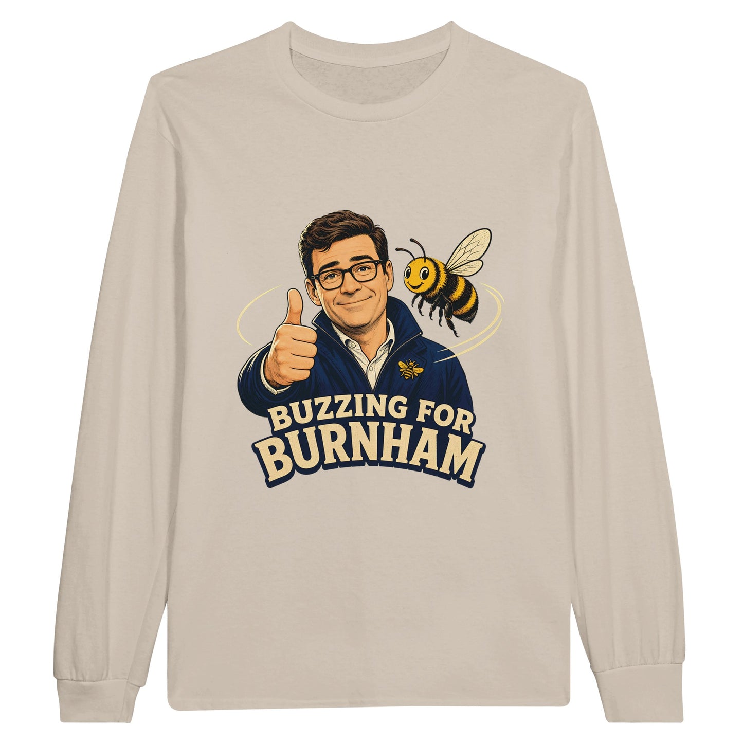 Buzzing for Burnham Long-Sleeve T-shirt — product view 3