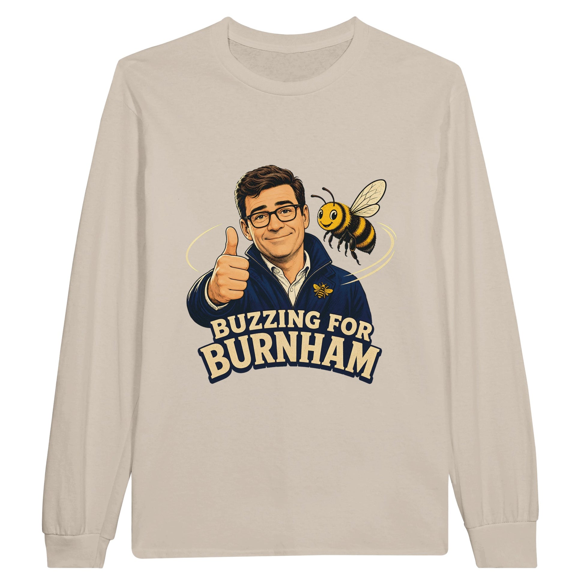 Buzzing for Burnham Long-Sleeve T-shirt — product view 3