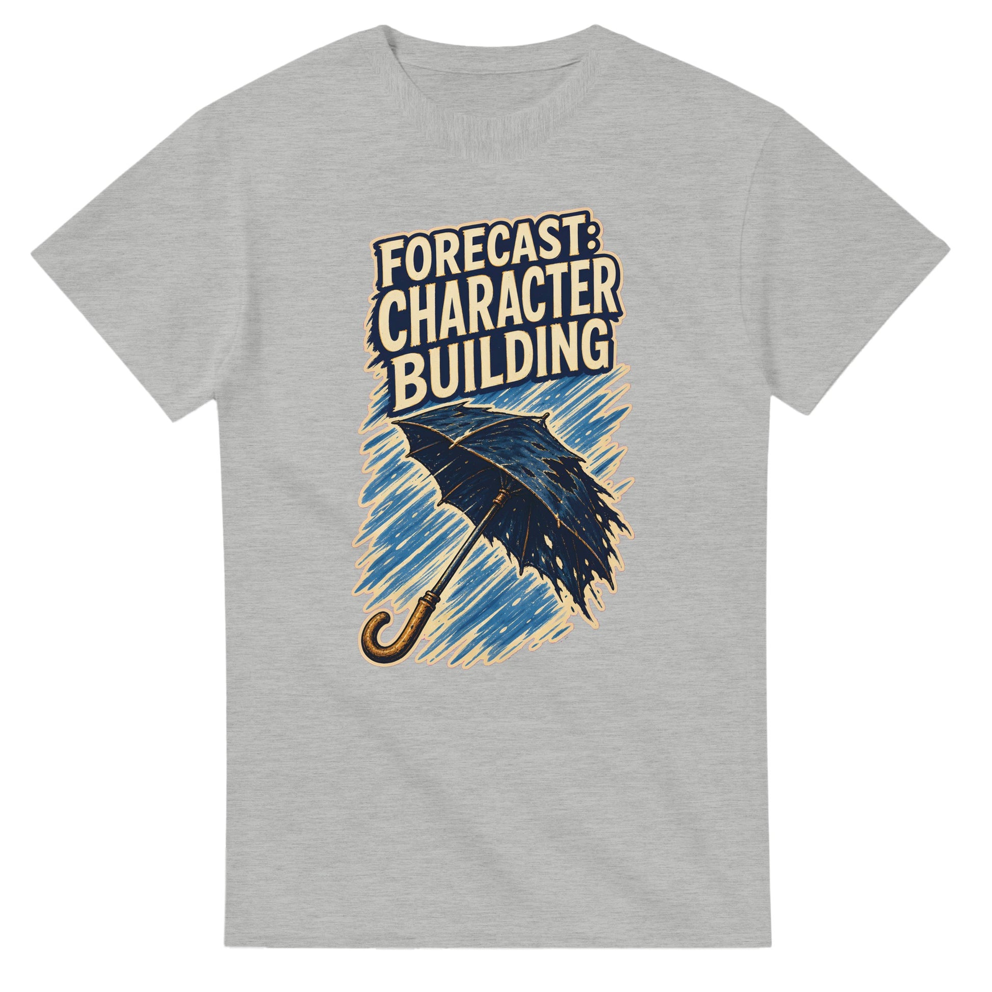 Forecast: Character Building – British Weather T-Shirt & Print — product view 6