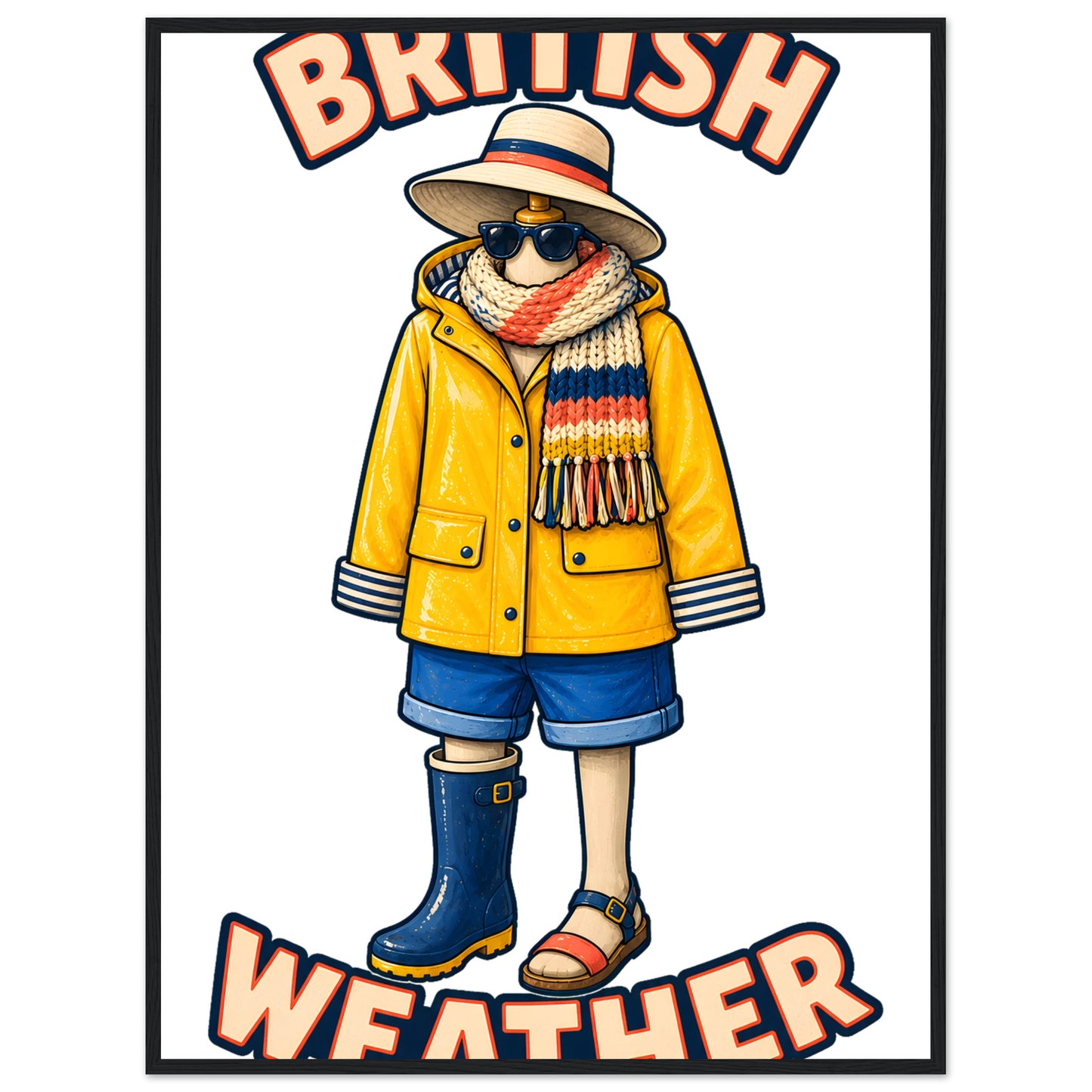 British Weather All-Weather Outfit Framed Wall Art — product view 8