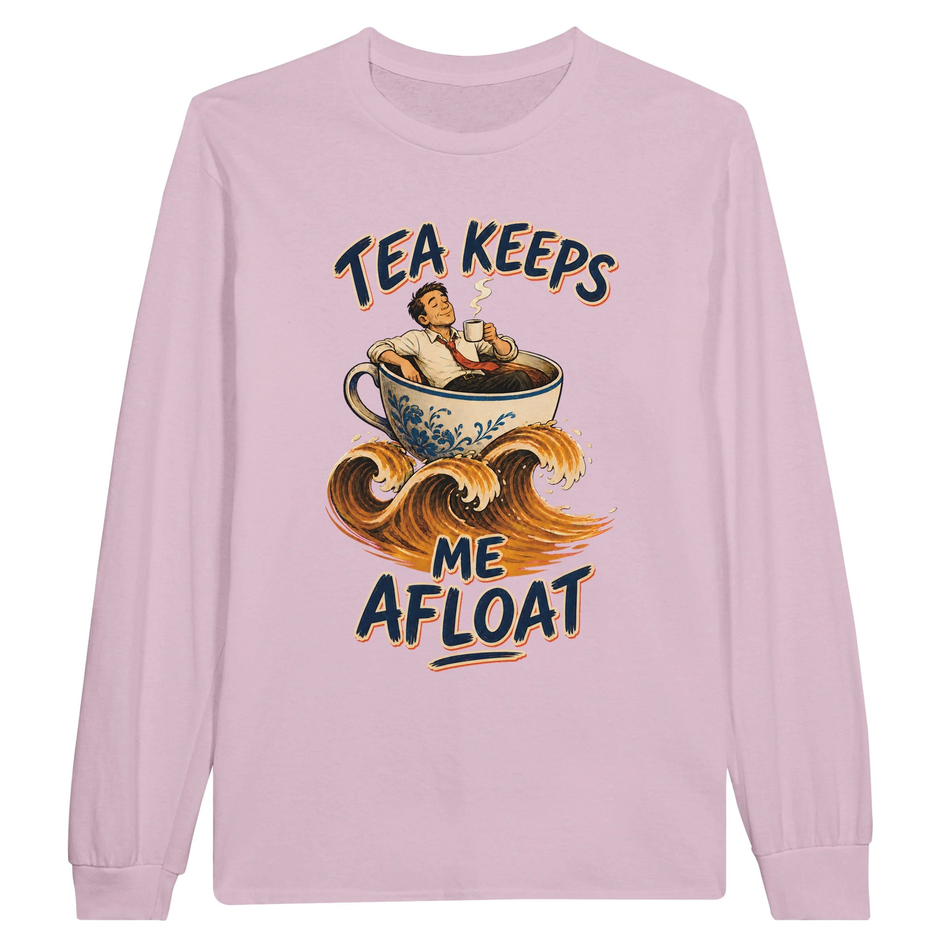 Tea Keeps Me Afloat Long-Sleeve T-shirt — product view 6