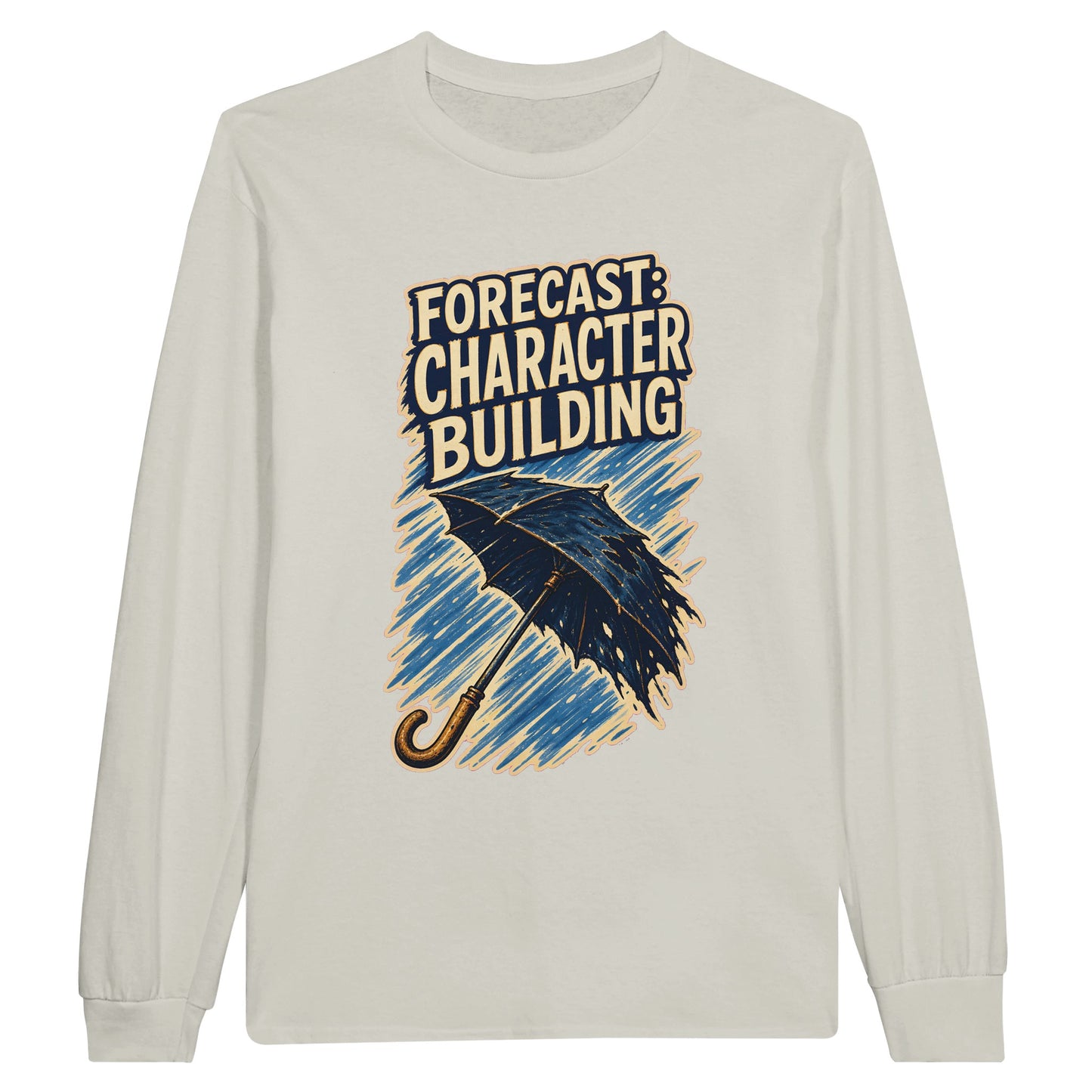 Forecast: Character Building – British Weather Long-Sleeve T-shirt — product view 14