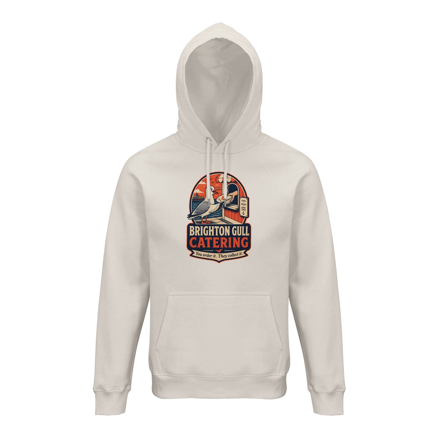 Brighton Gull Catering — Illustrated Hoodie — product view 1