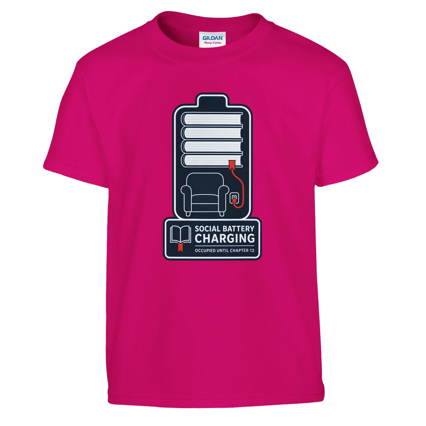 Social Battery Charging Kids' T-shirt — product view 11