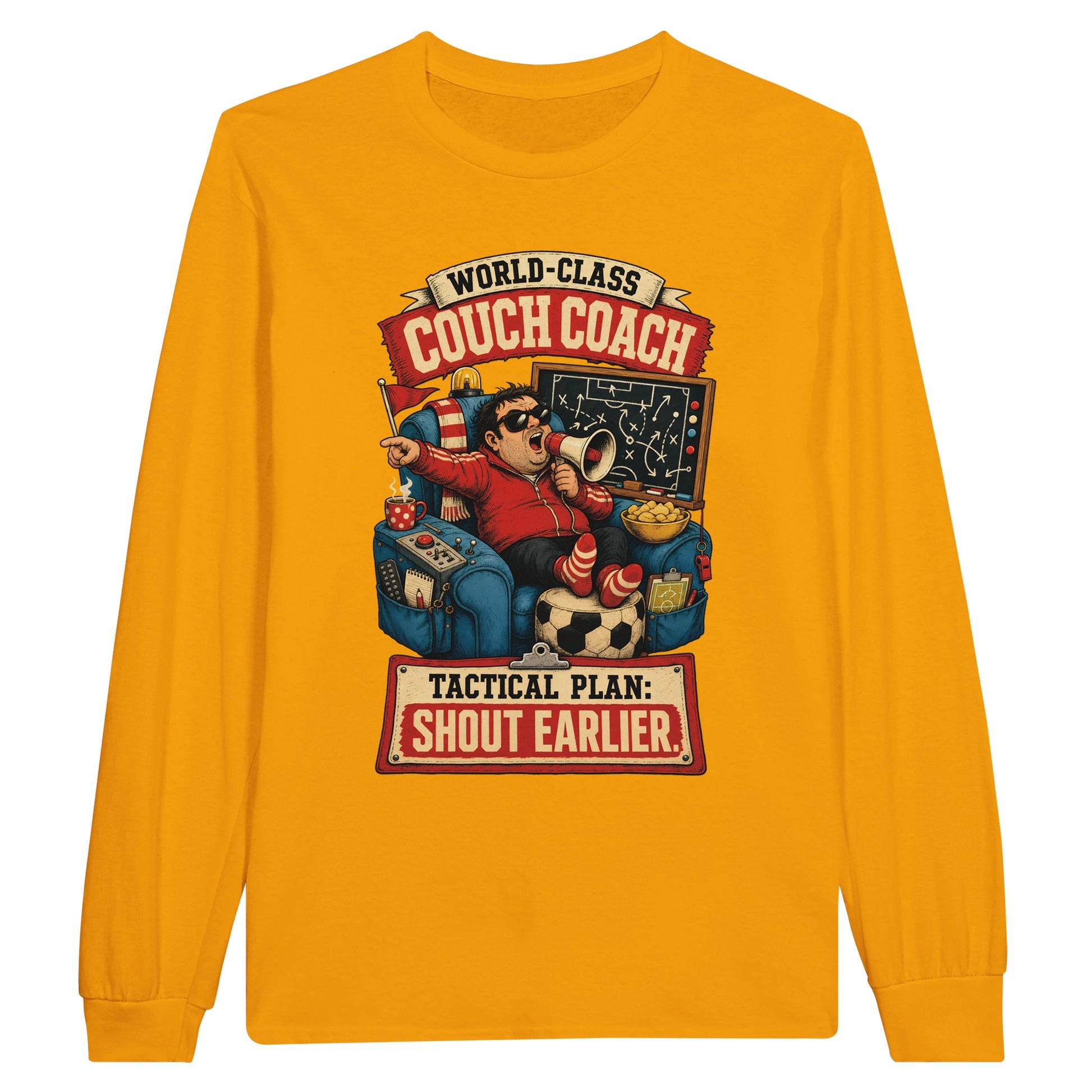 World-Class Couch Coach Long-Sleeve T-shirt — product view 4
