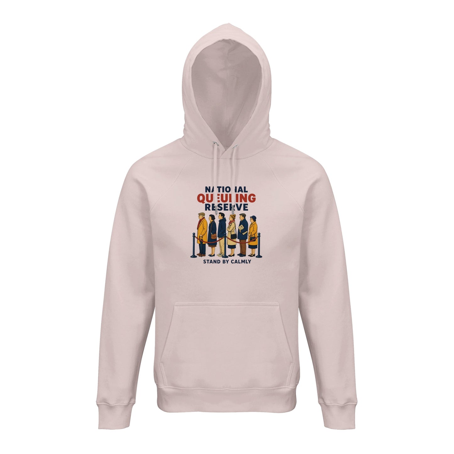 National Queueing Reserve – British Queue Graphic Hoodie — product view 8