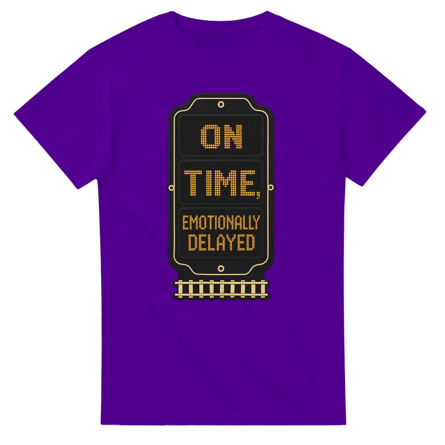 On Time, Emotionally Delayed Rail Graphic T-shirt — product view 16