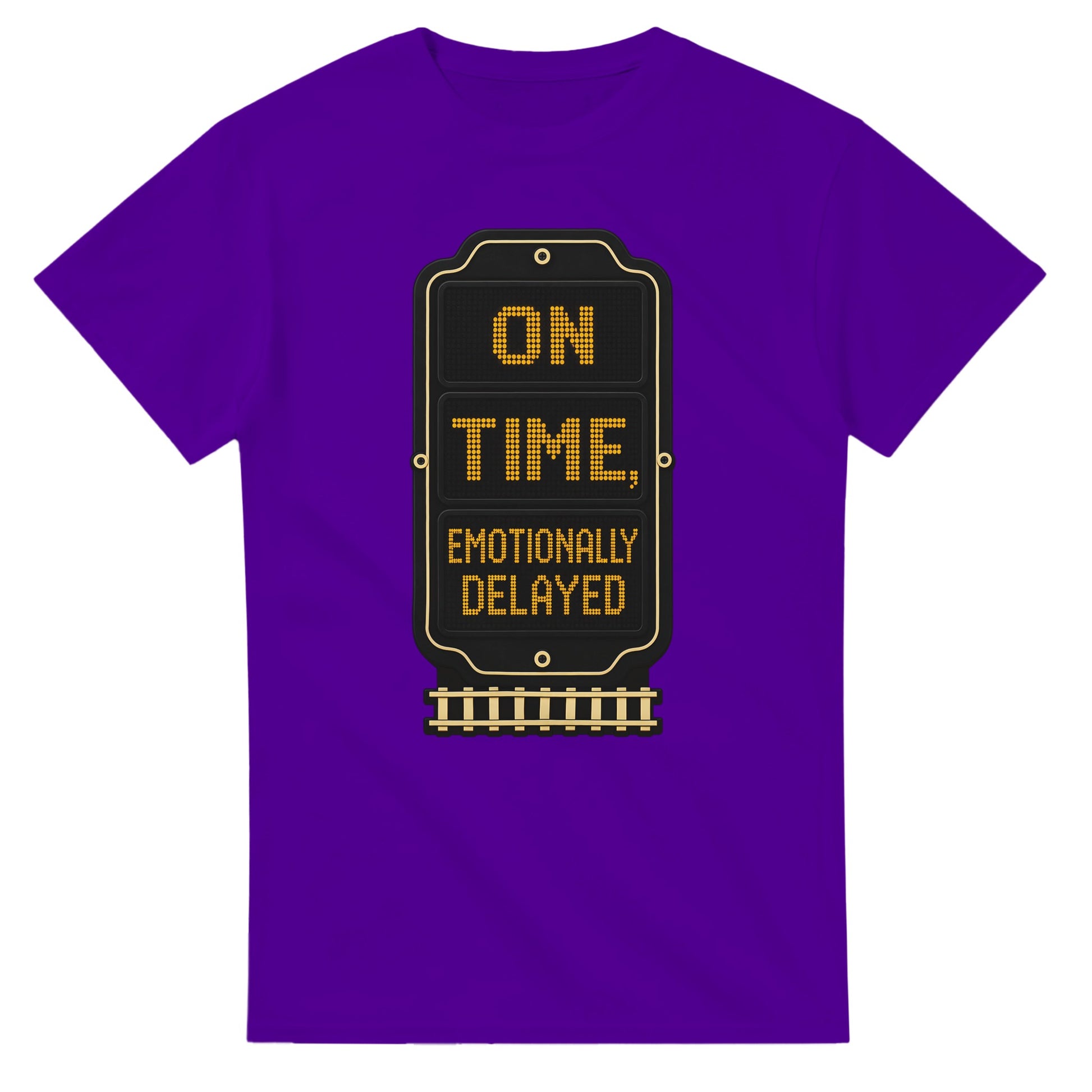 On Time, Emotionally Delayed Rail Graphic T-shirt — product view 16