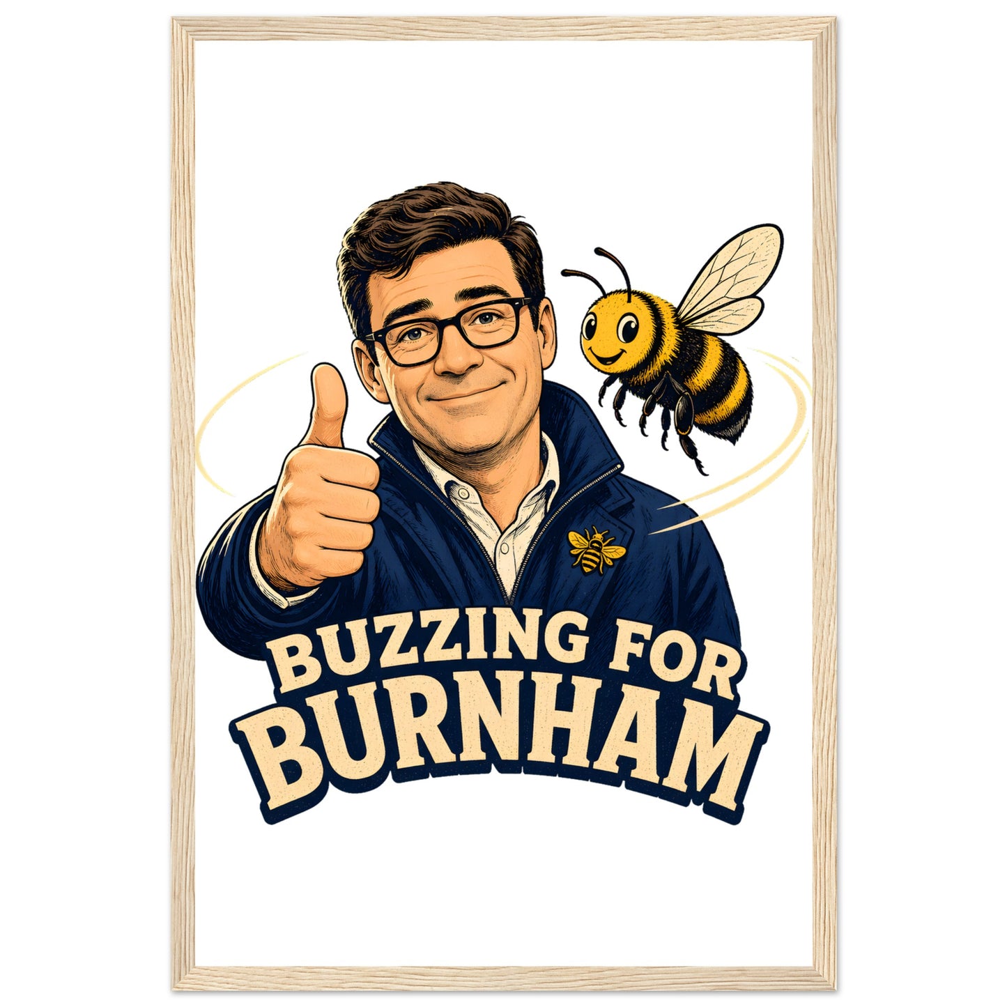 Buzzing for Burnham Framed Wall Art — product view 3
