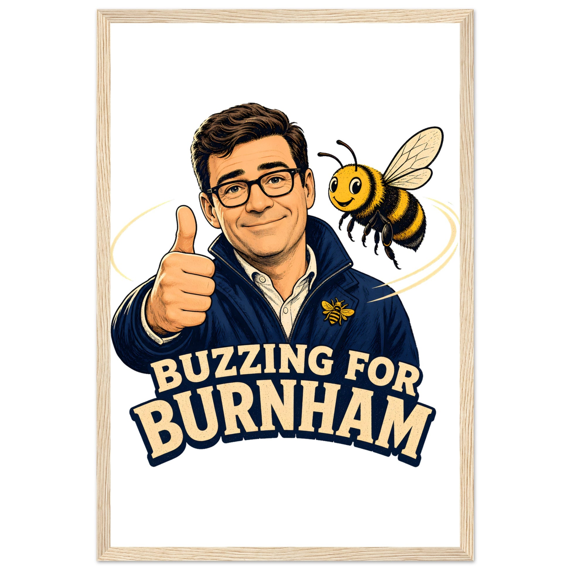 Buzzing for Burnham Framed Wall Art — product view 3