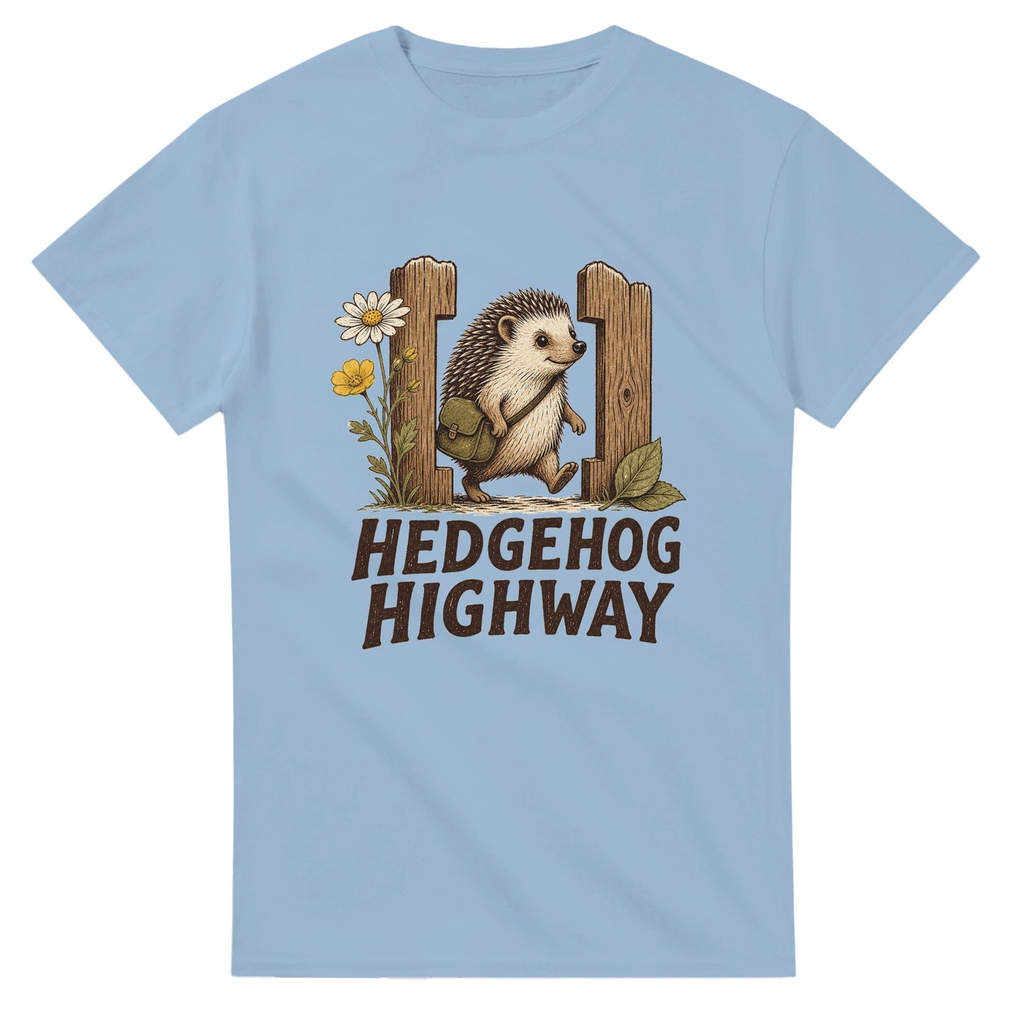 Hedgehog Highway Garden Graphic T-shirt — product view 15