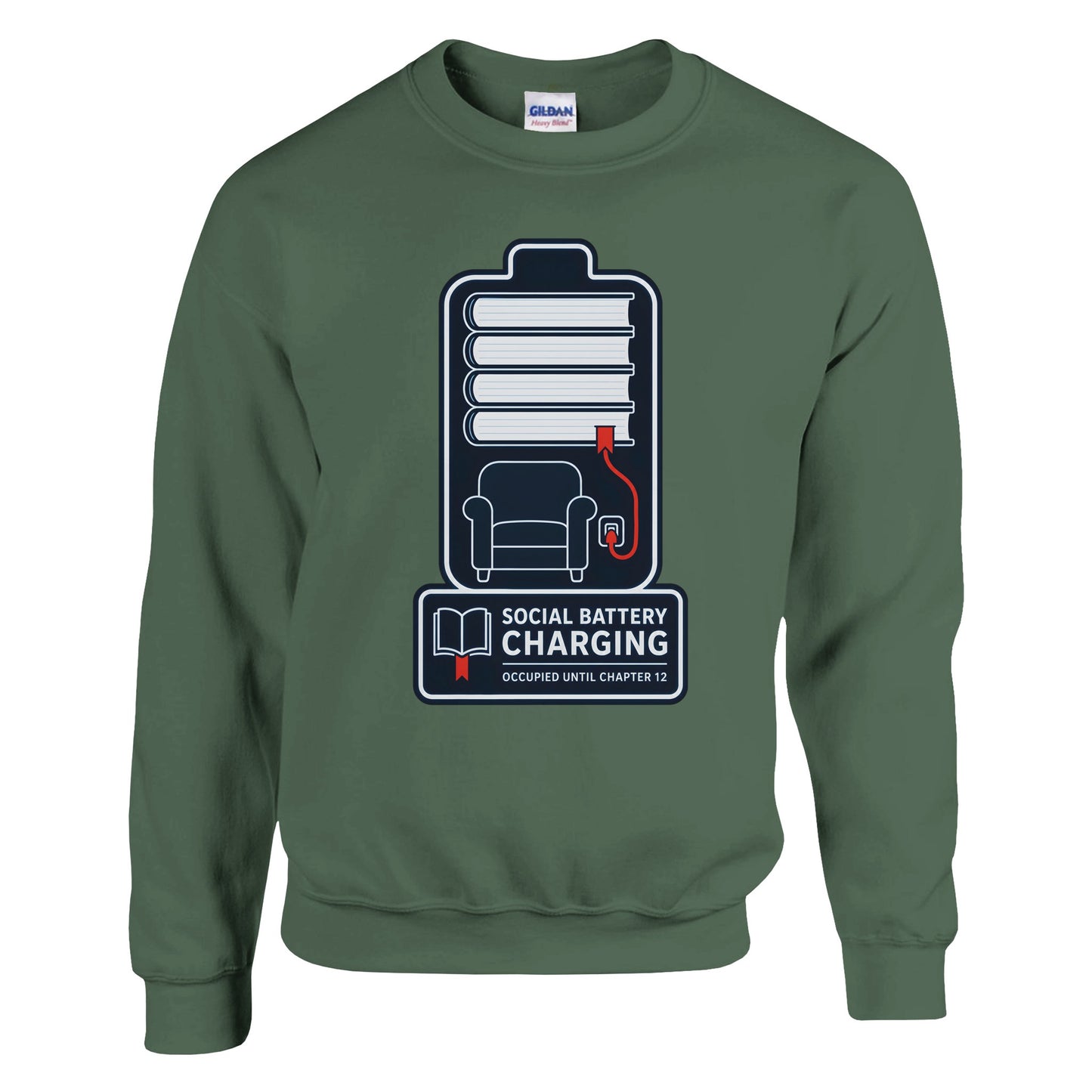 Social Battery Charging Sweatshirt — product view 8