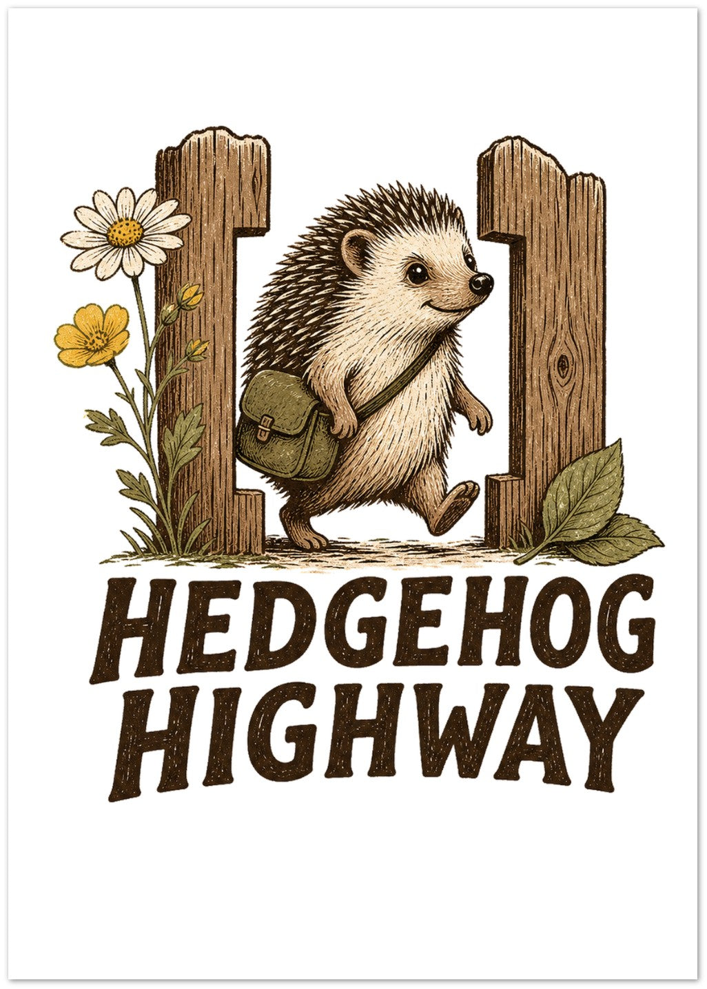Hedgehog Highway Garden Graphic Greeting Card Pack — product view 1