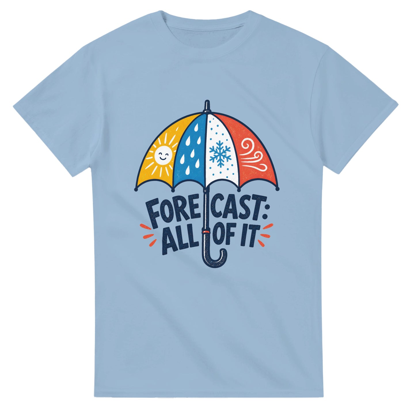 Forecast: All of It British Weather Graphic T-shirt — product view 3