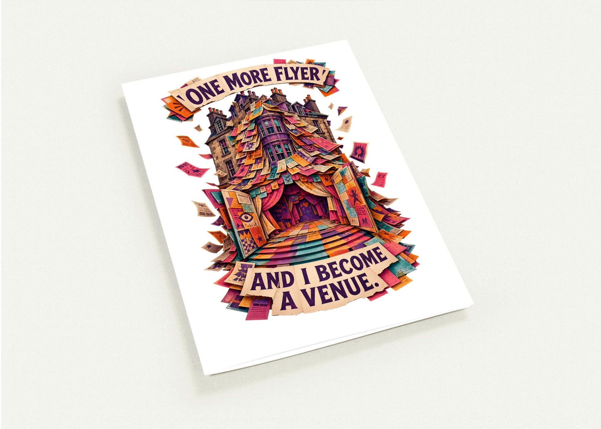 One More Flyer and I Become a Venue Greeting Card Pack — product view 4