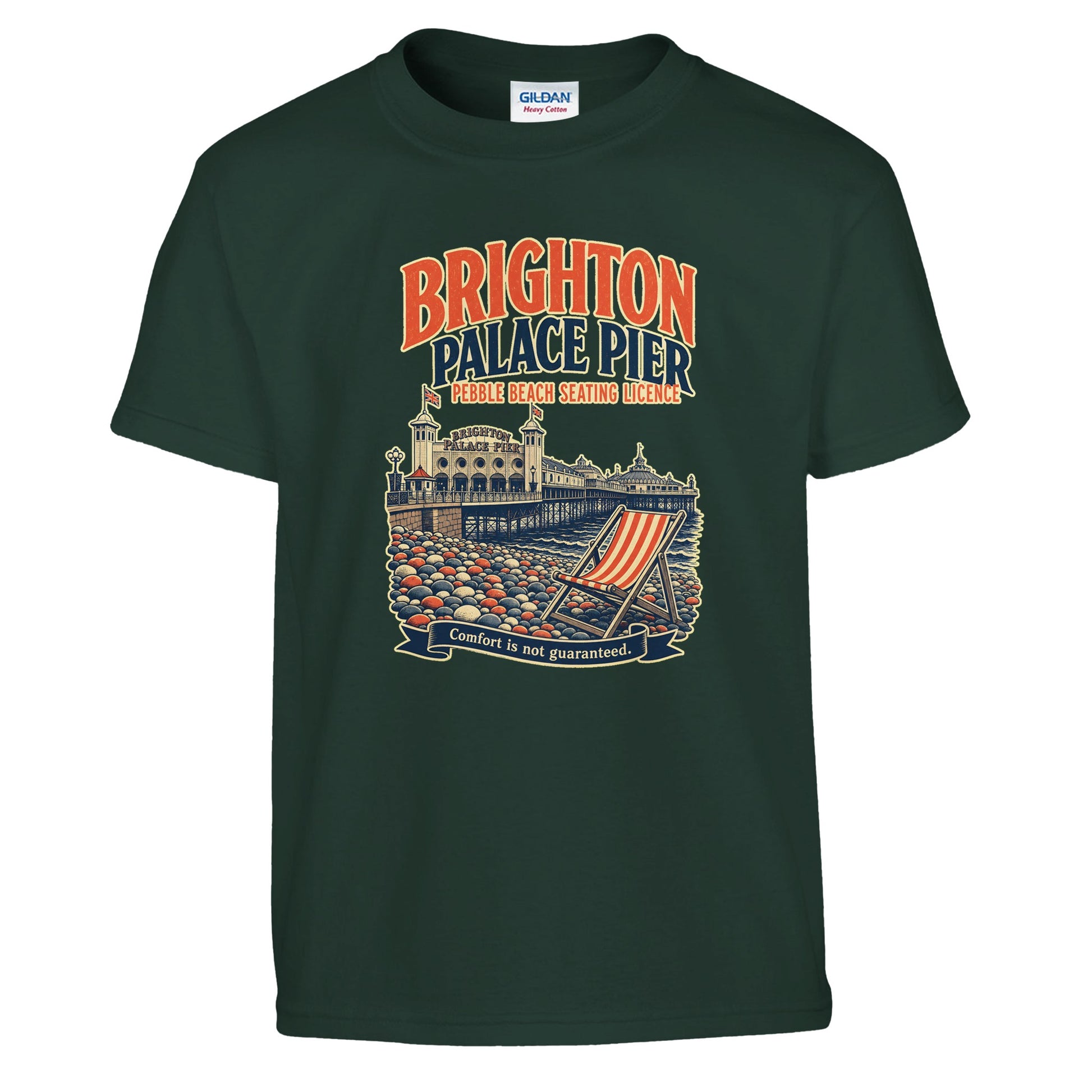 Brighton Pebble Beach Seating Licence Kids' T-shirt — product view 13