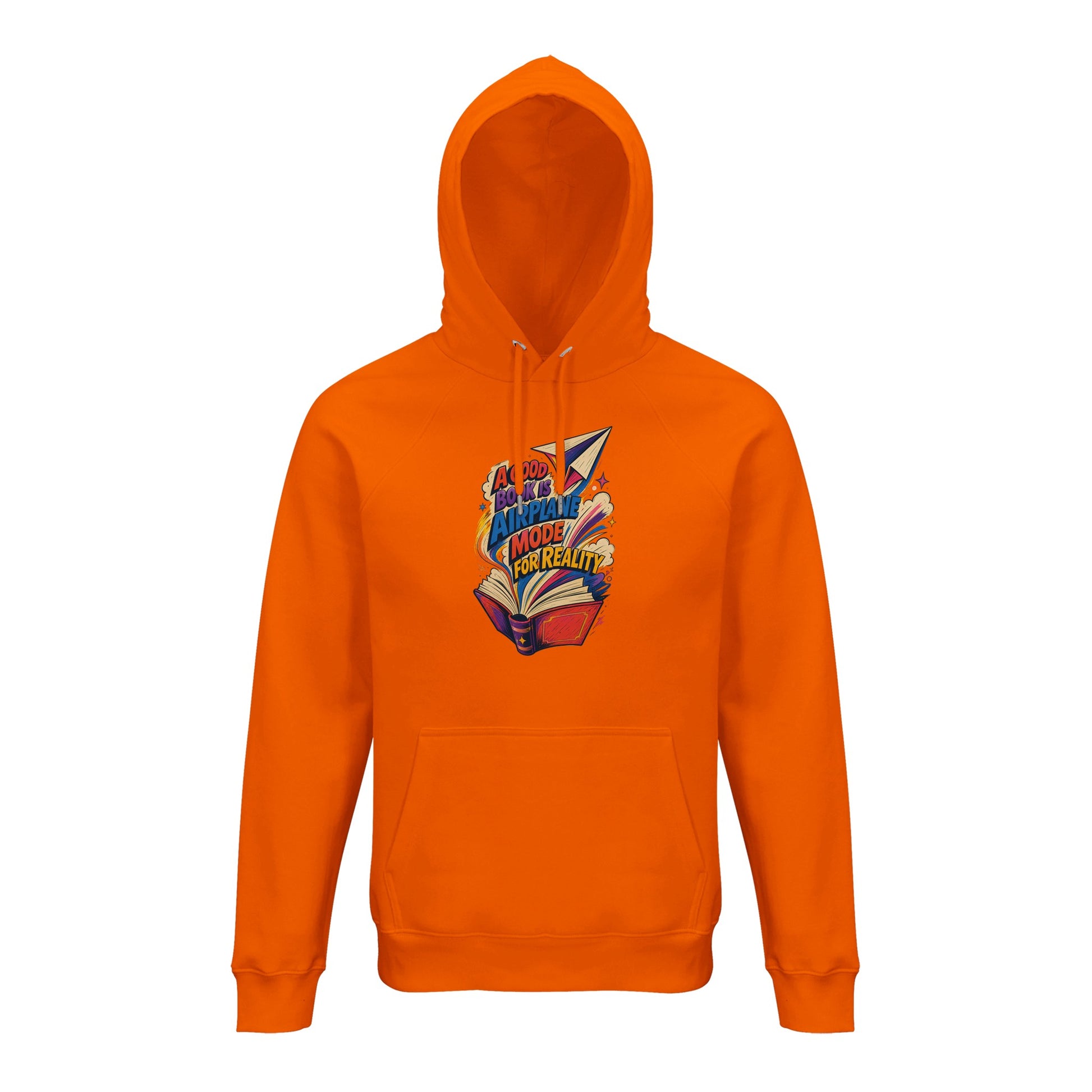 A Good Book Is Airplane Mode for Reality Hoodie — product view 7