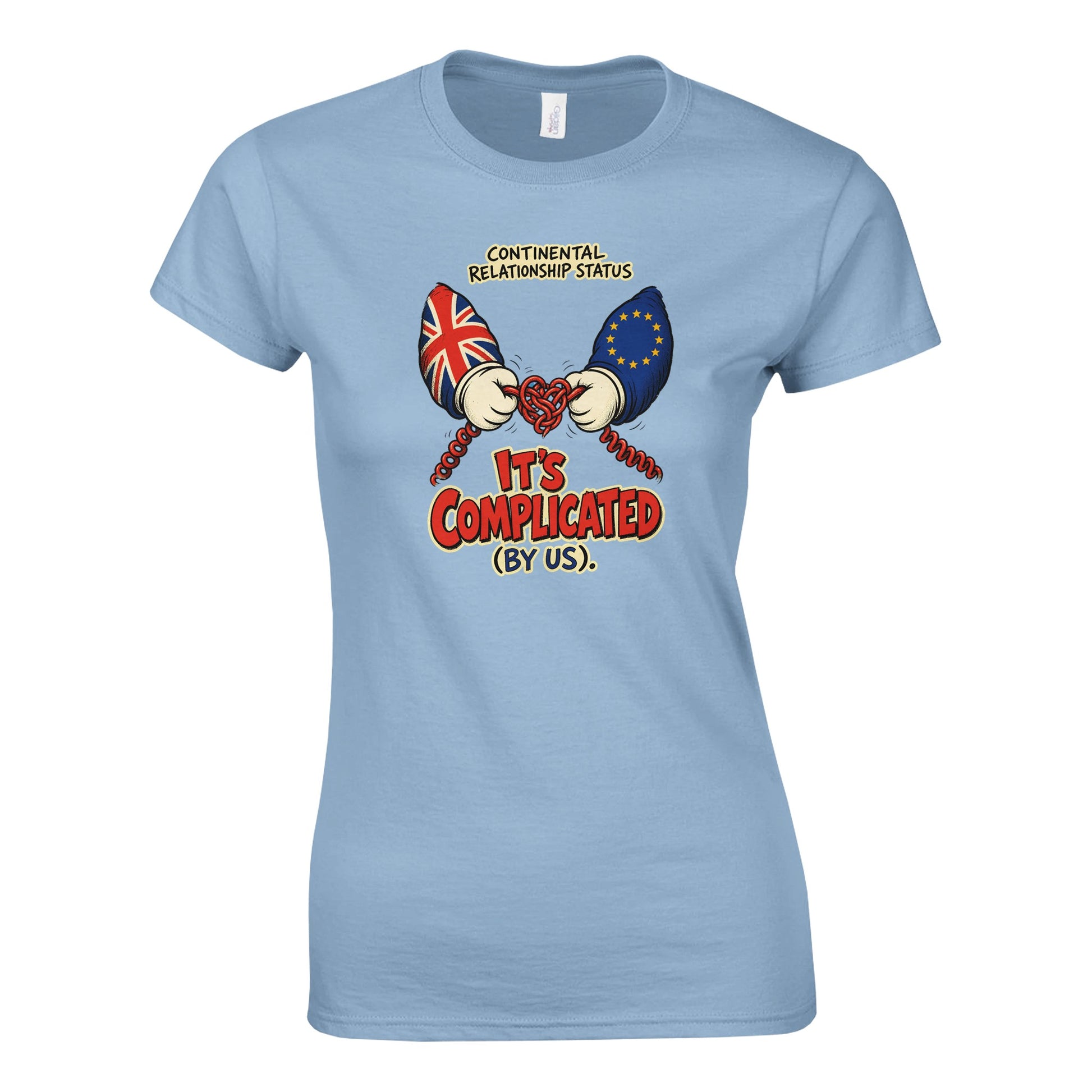 It's Complicated (By Us) UK–EU 1990s Cartoon Women's T-shirt — product view 3