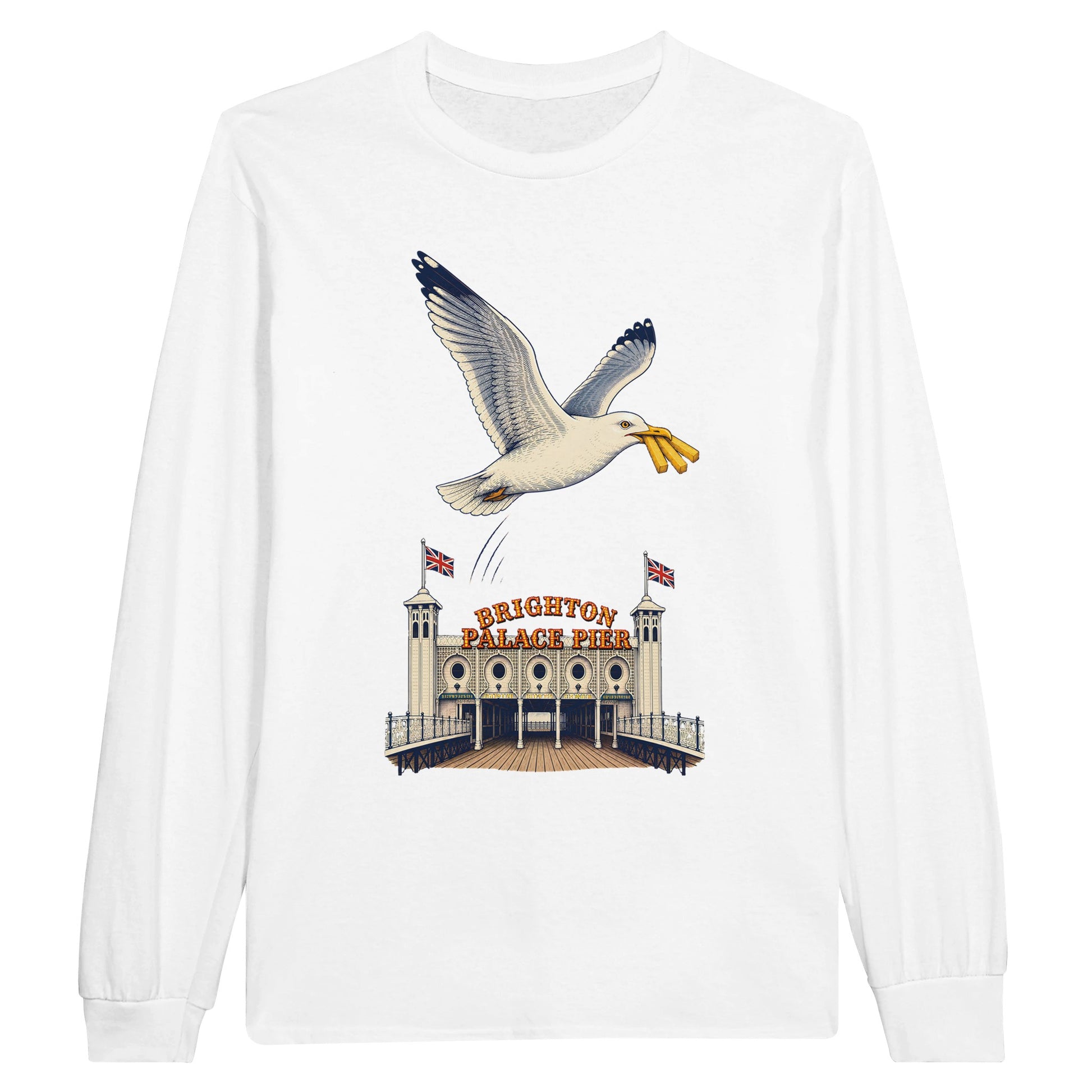 Brighton Palace Pier Chip Heist Long-Sleeve T-shirt — product view 1