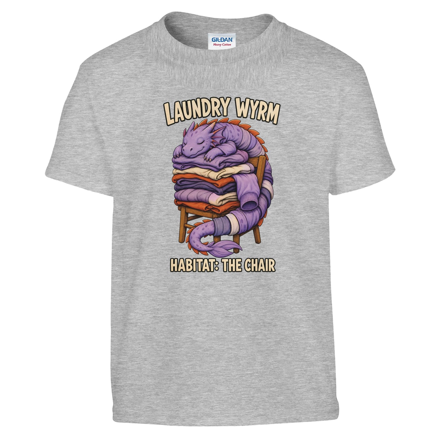 Laundry Wyrm – Habitat: The Chair Kids' T-shirt — product view 4