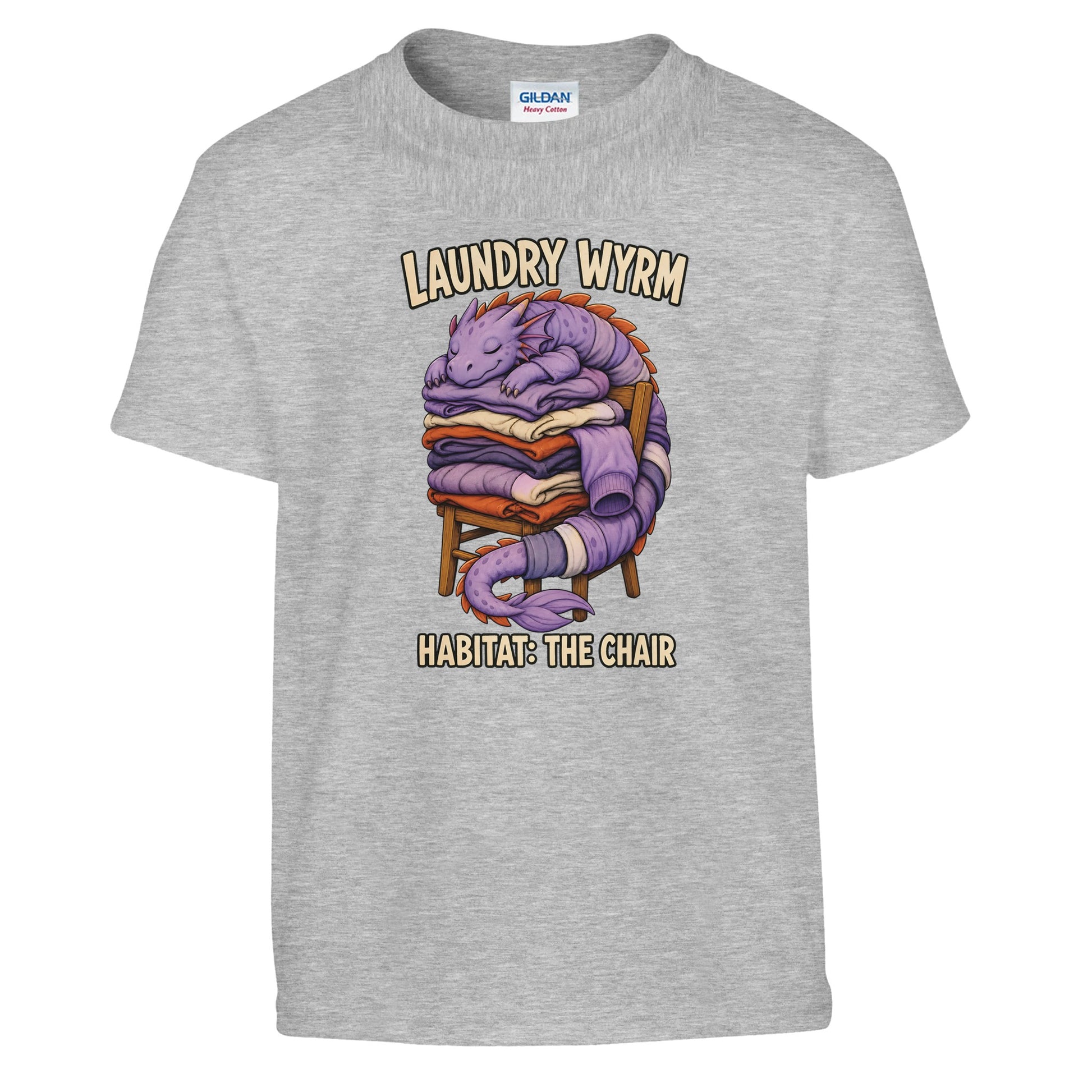Laundry Wyrm – Habitat: The Chair Kids' T-shirt — product view 4