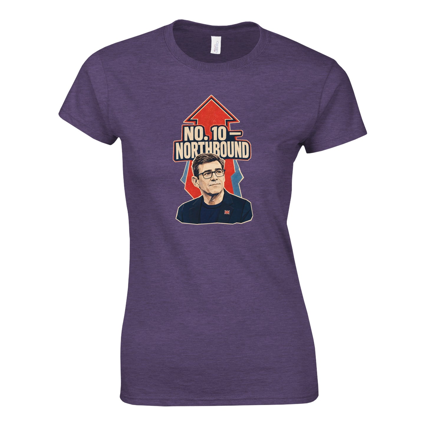 No. 10 — Northbound Andy Burnham Political Satire Women's T-shirt — product view 9
