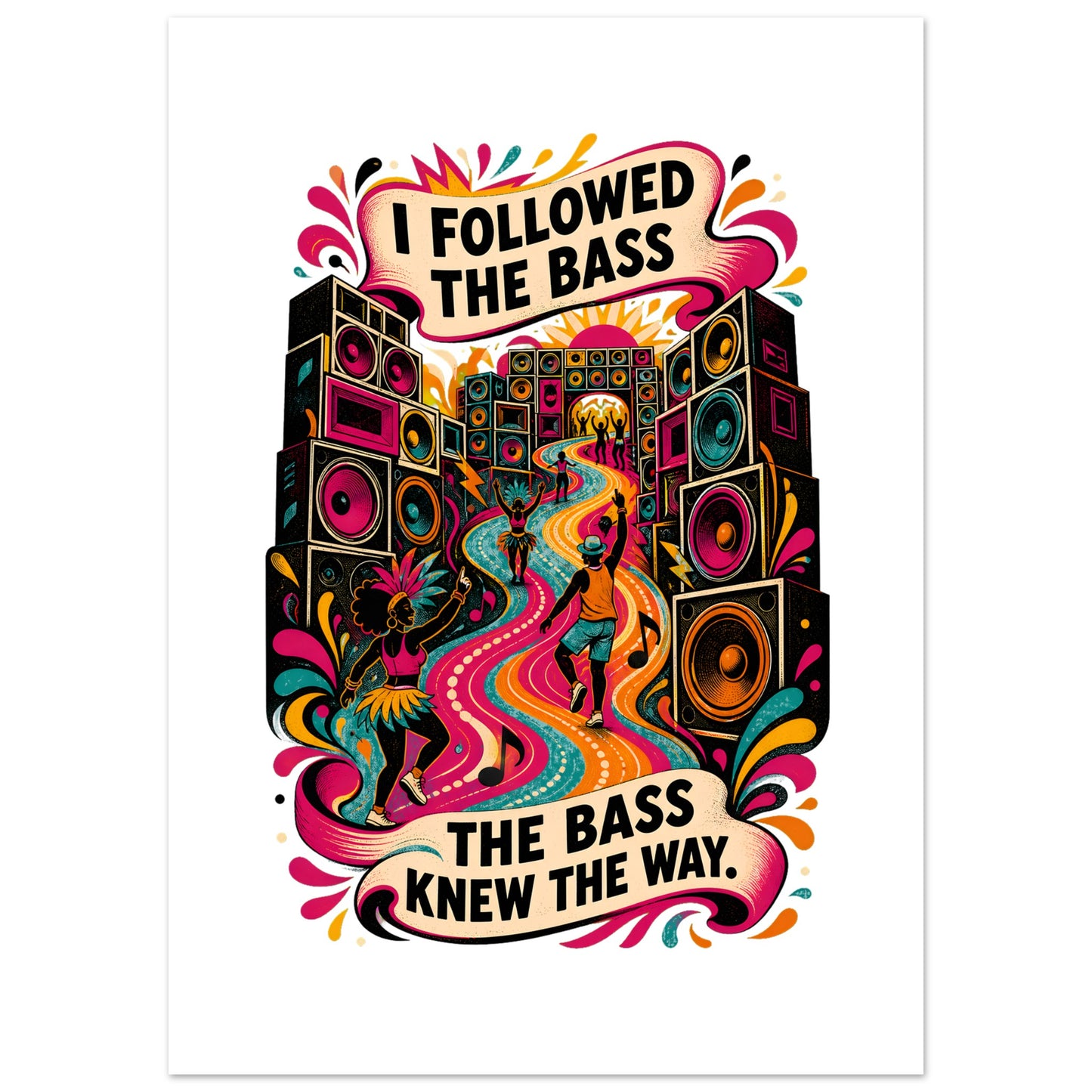 I Followed the Bass Poster — product view 2
