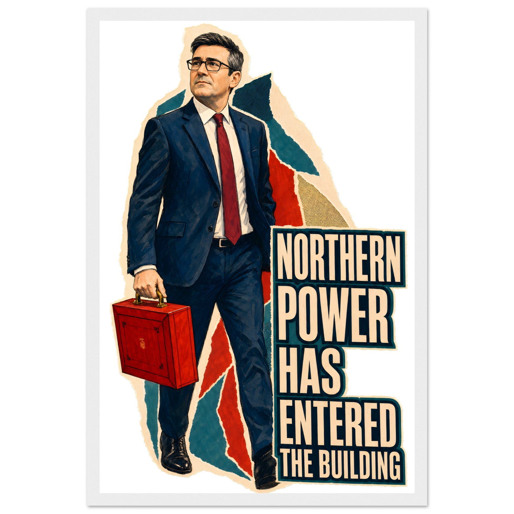 Northern Power Has Entered the Building Tote Bag Framed Wall Art — product view 1