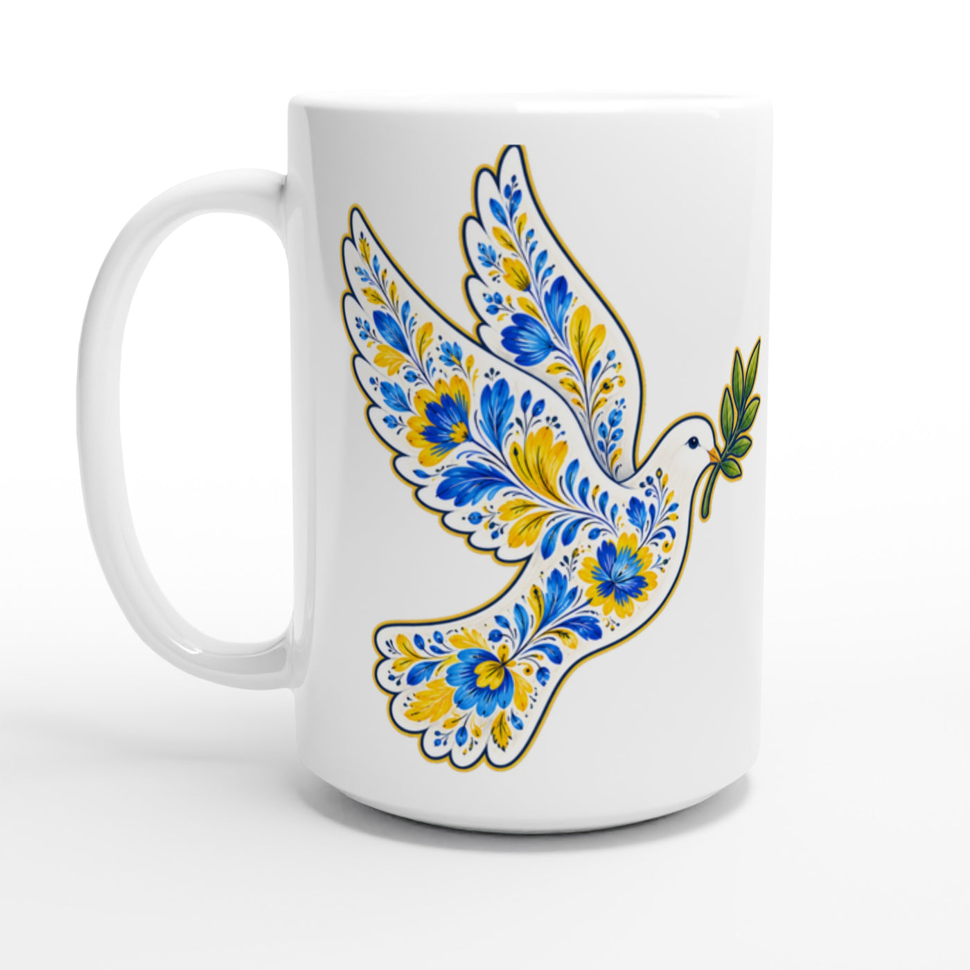 Ukraine Peace Dove Large Mug