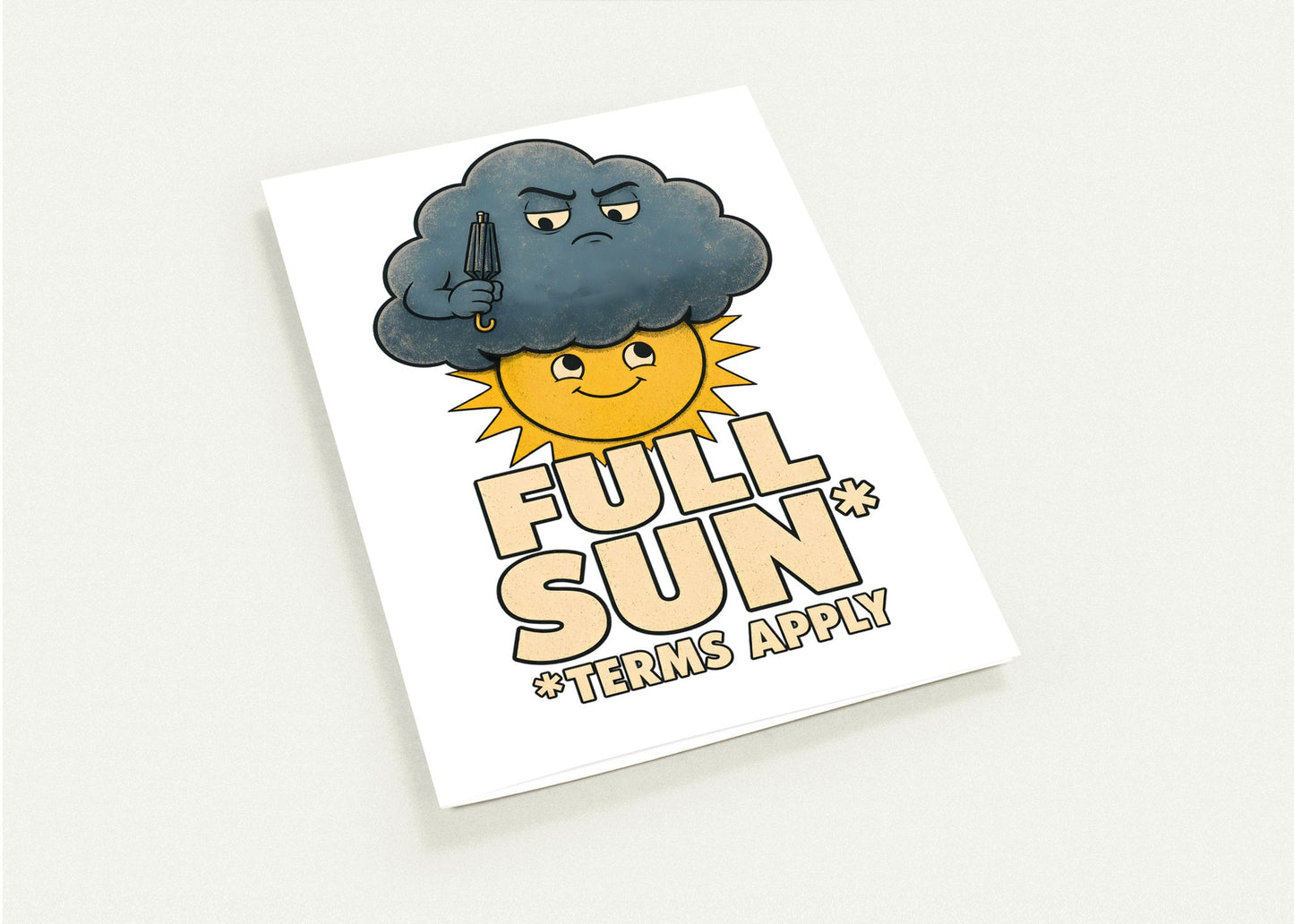 Full Sun, Terms Apply Weather Graphic Greeting Card Pack — product view 4