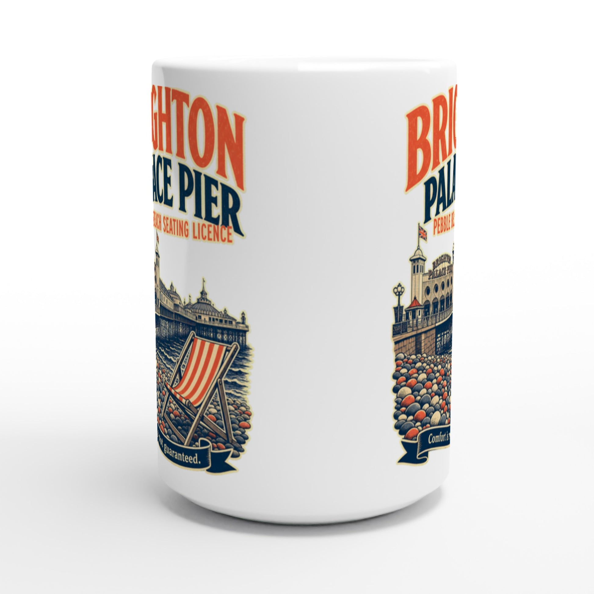 Brighton Pebble Beach Seating Licence Large Mug — product view 2