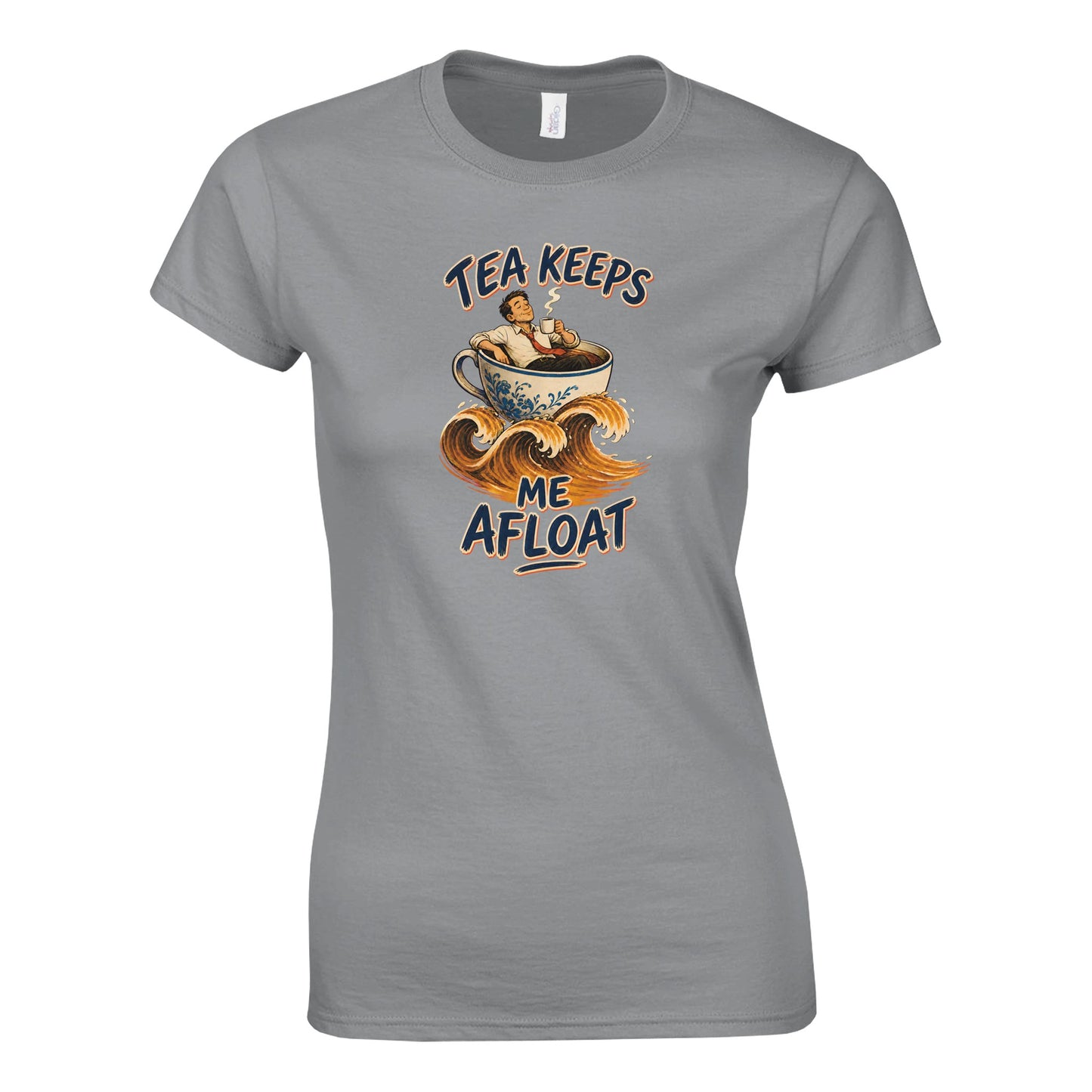 Tea Keeps Me Afloat Women's T-shirt — product view 10