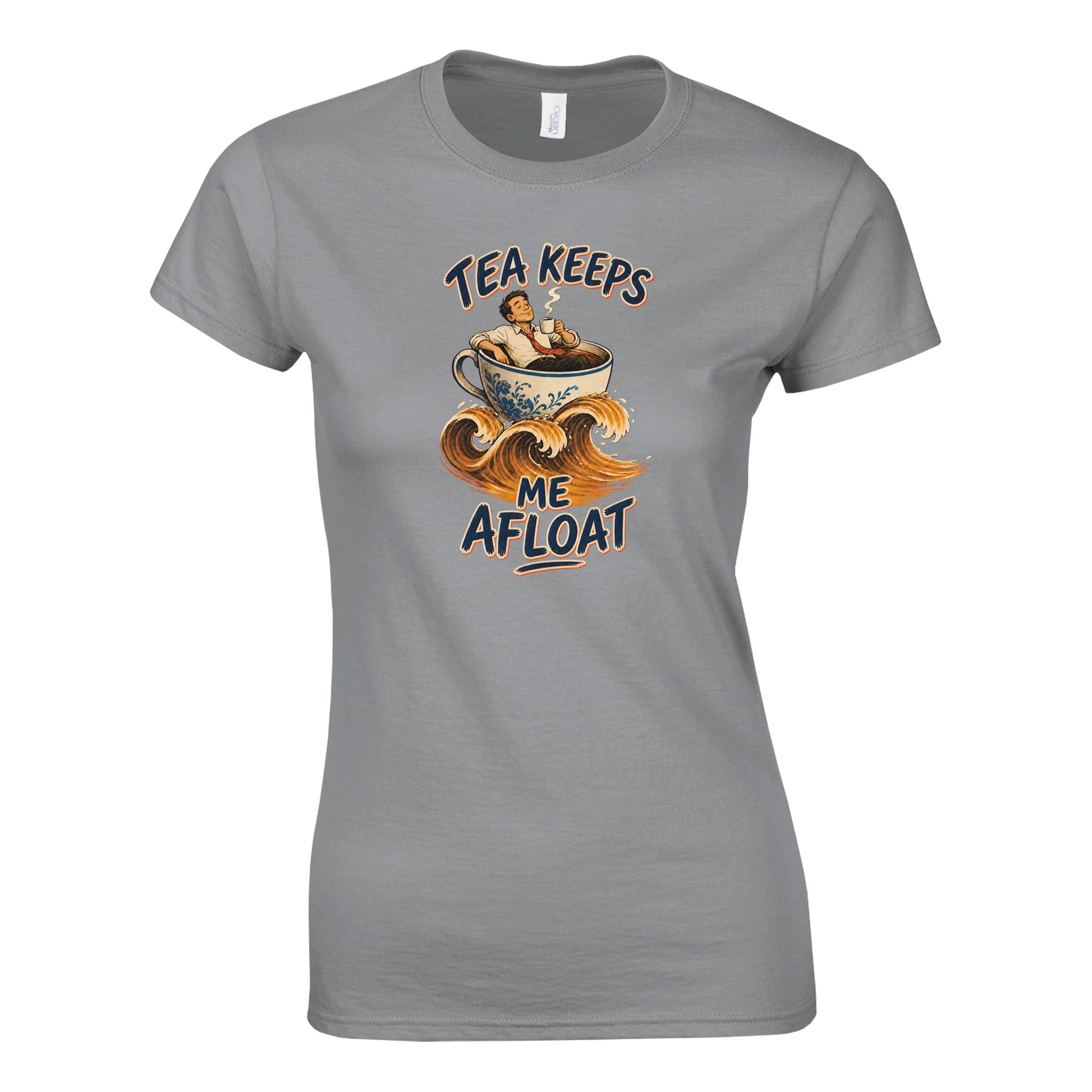 Tea Keeps Me Afloat Women's T-shirt — product view 10