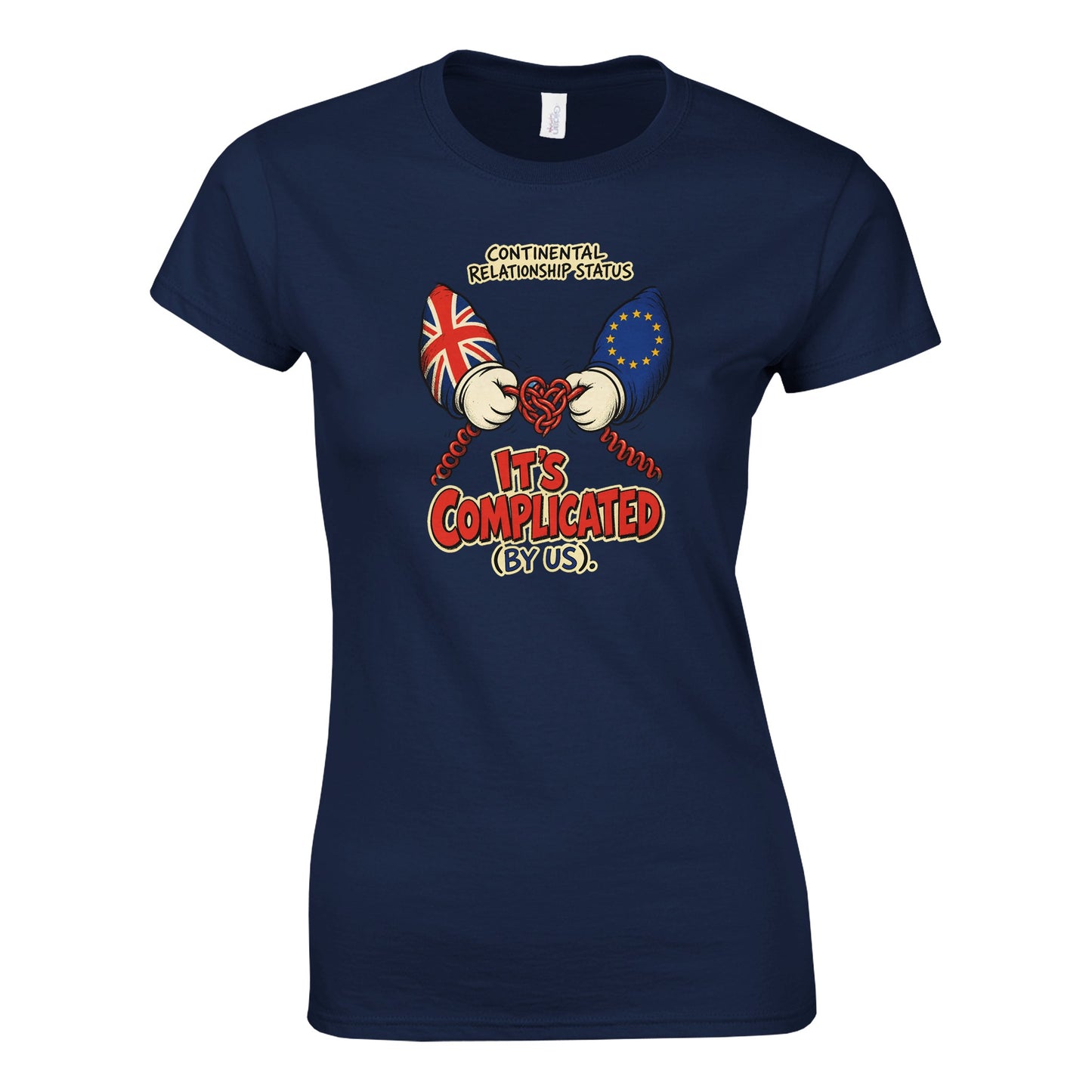 It's Complicated (By Us) UK–EU 1990s Cartoon Women's T-shirt — product view 8