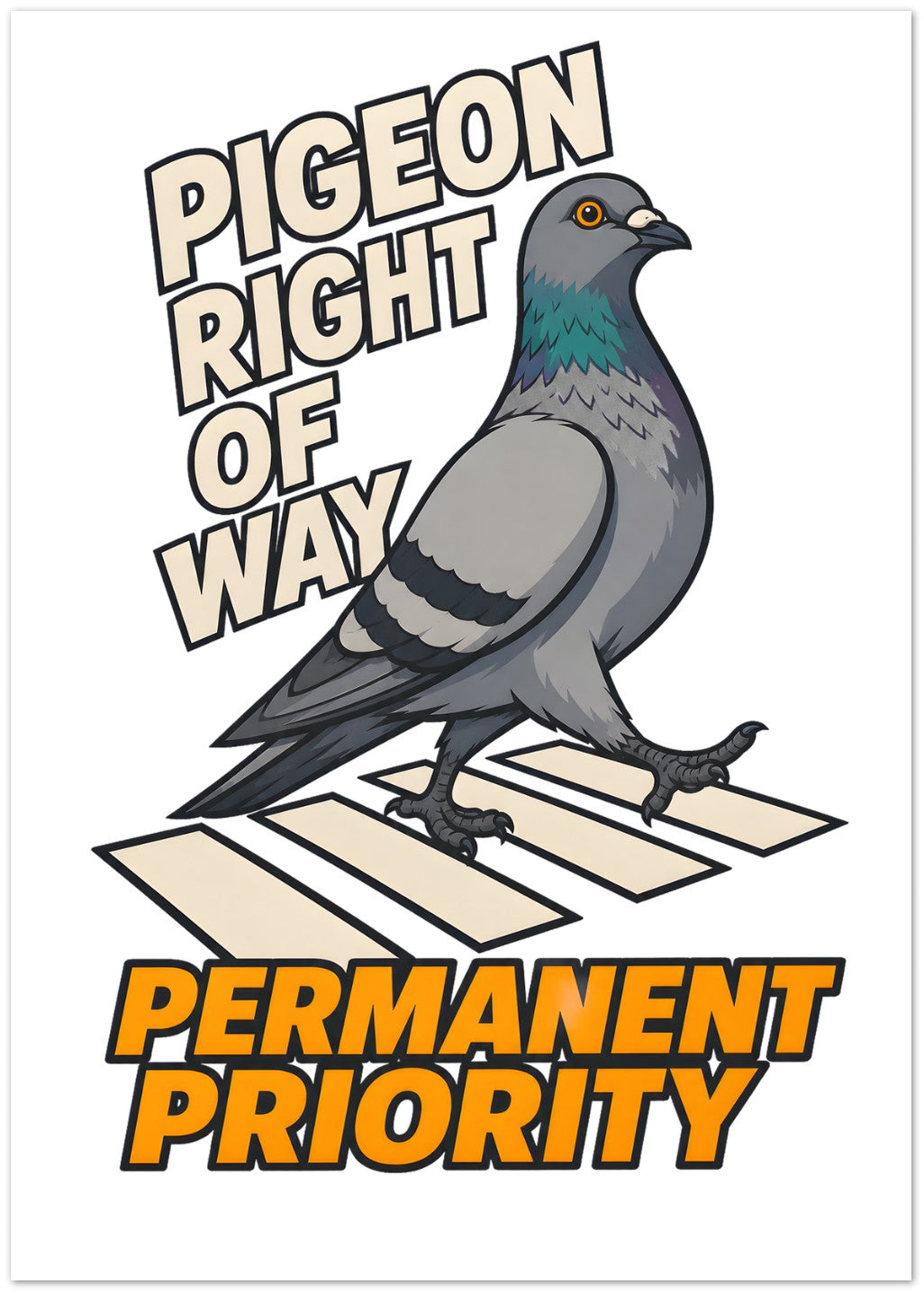 Pigeon Right of Way Greeting Card Pack — product view 1