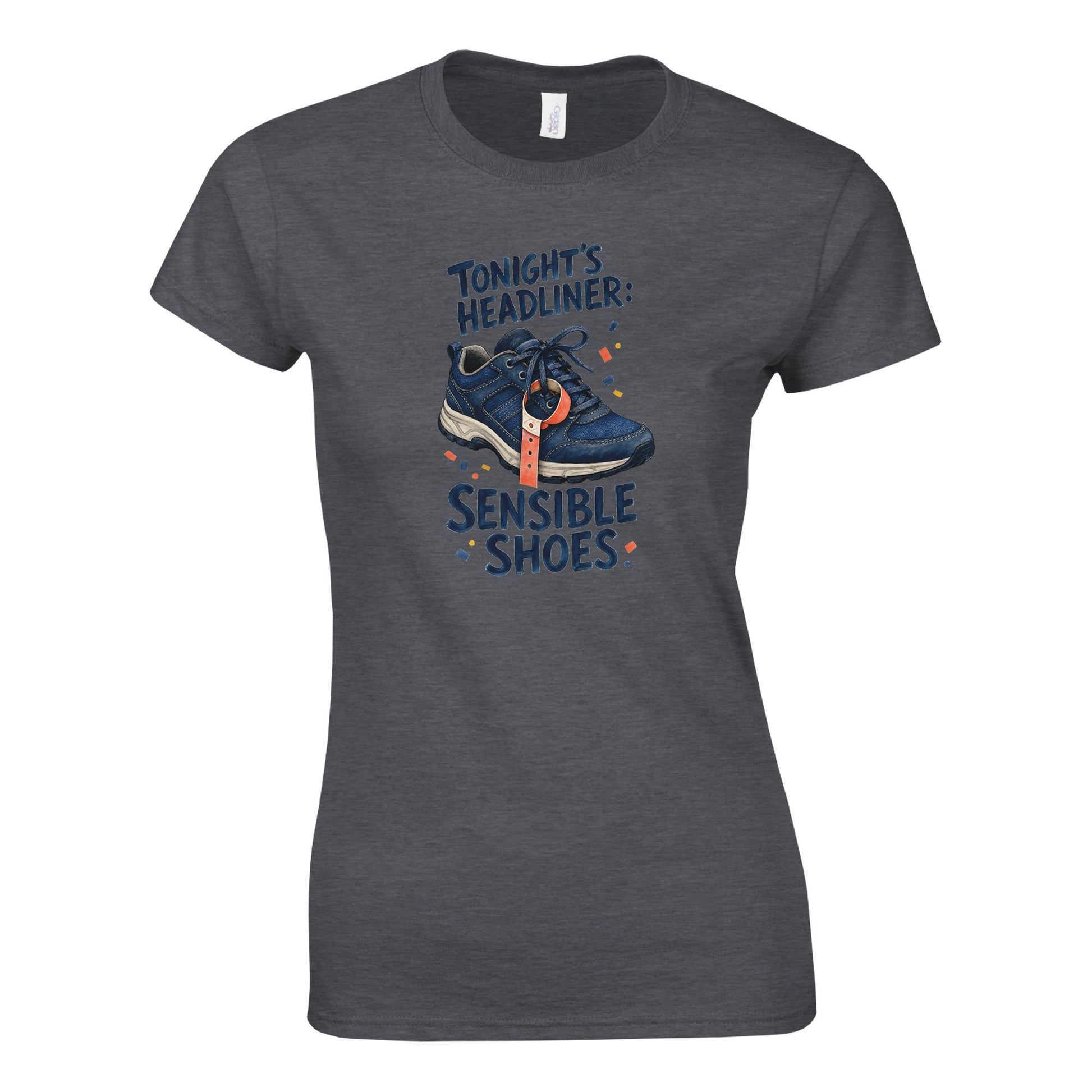 Tonight's Headliner: Sensible Shoes Concert Women's T-shirt — product view 11