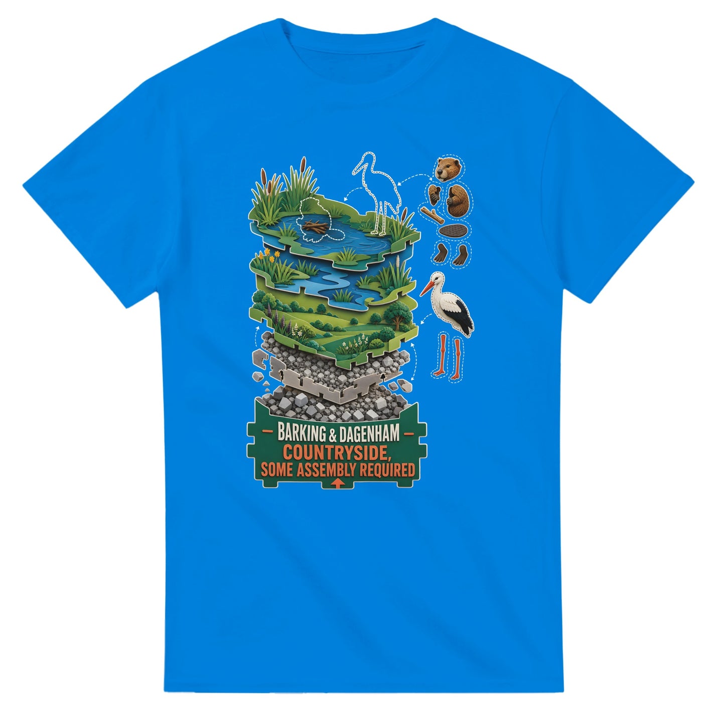 Barking & Dagenham Countryside T-shirt — product view 2