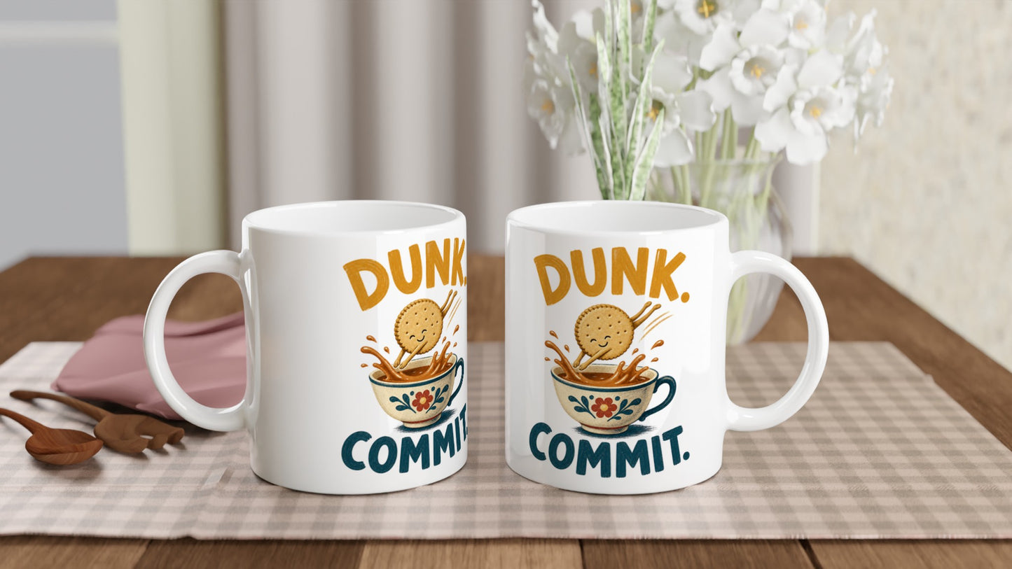 Dunk. Commit. Tea Biscuit Graphic Mug — product view 4
