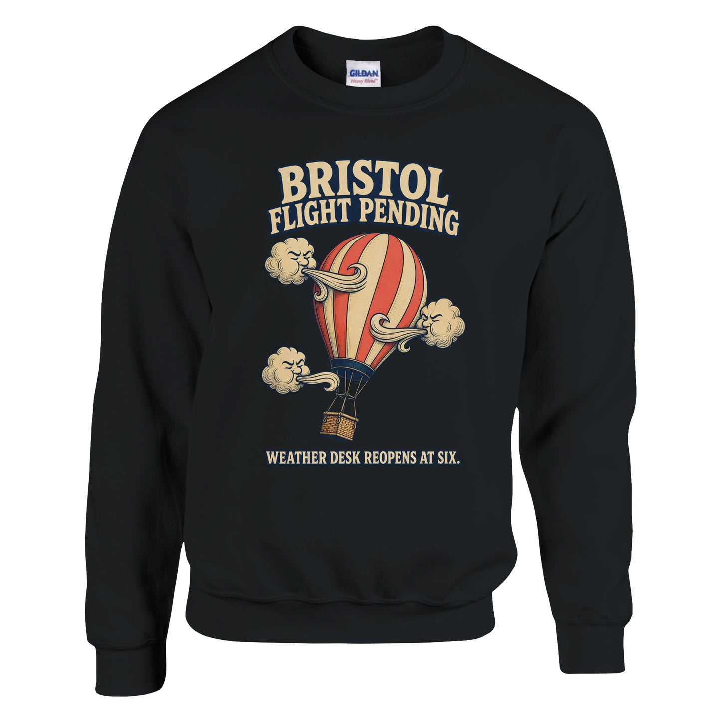 Bristol Flight Pending – Weather Desk Sweatshirt — product view 5